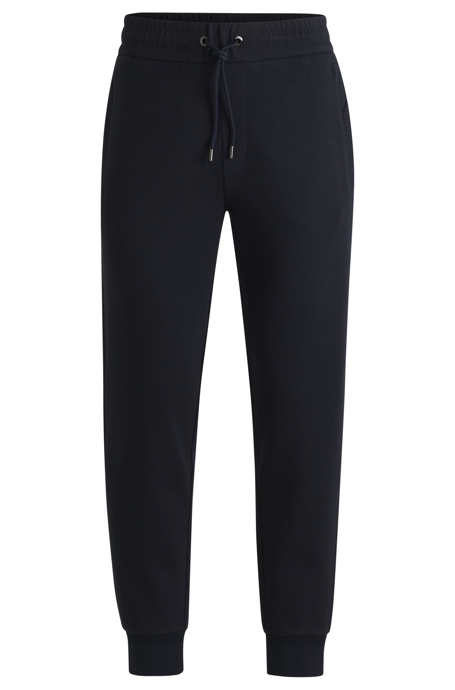 BOSS - Quần jogger dáng regular-fit vải cotton mercerized cao cấp