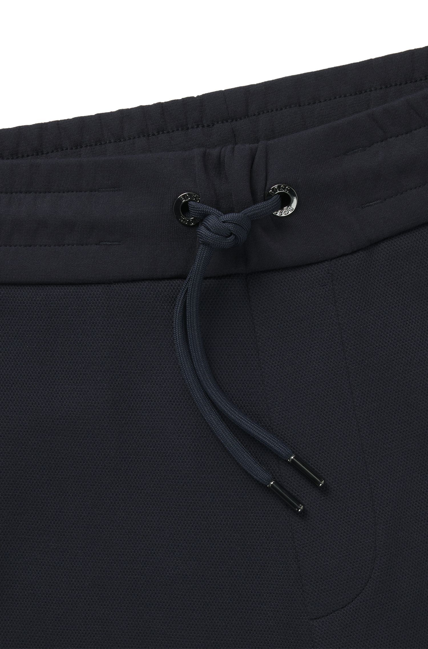 BOSS - Quần jogger dáng regular-fit vải cotton mercerized cao cấp
