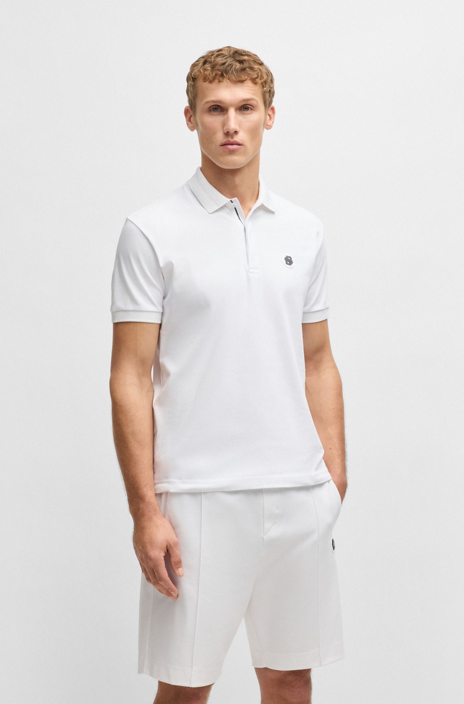 Áo polo Paddy vải cotton làm mát