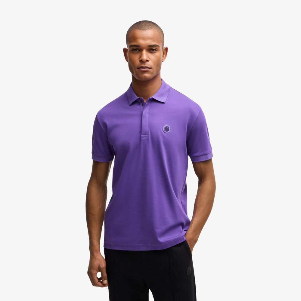 BOSS - Áo polo Paddy vải cotton làm mát