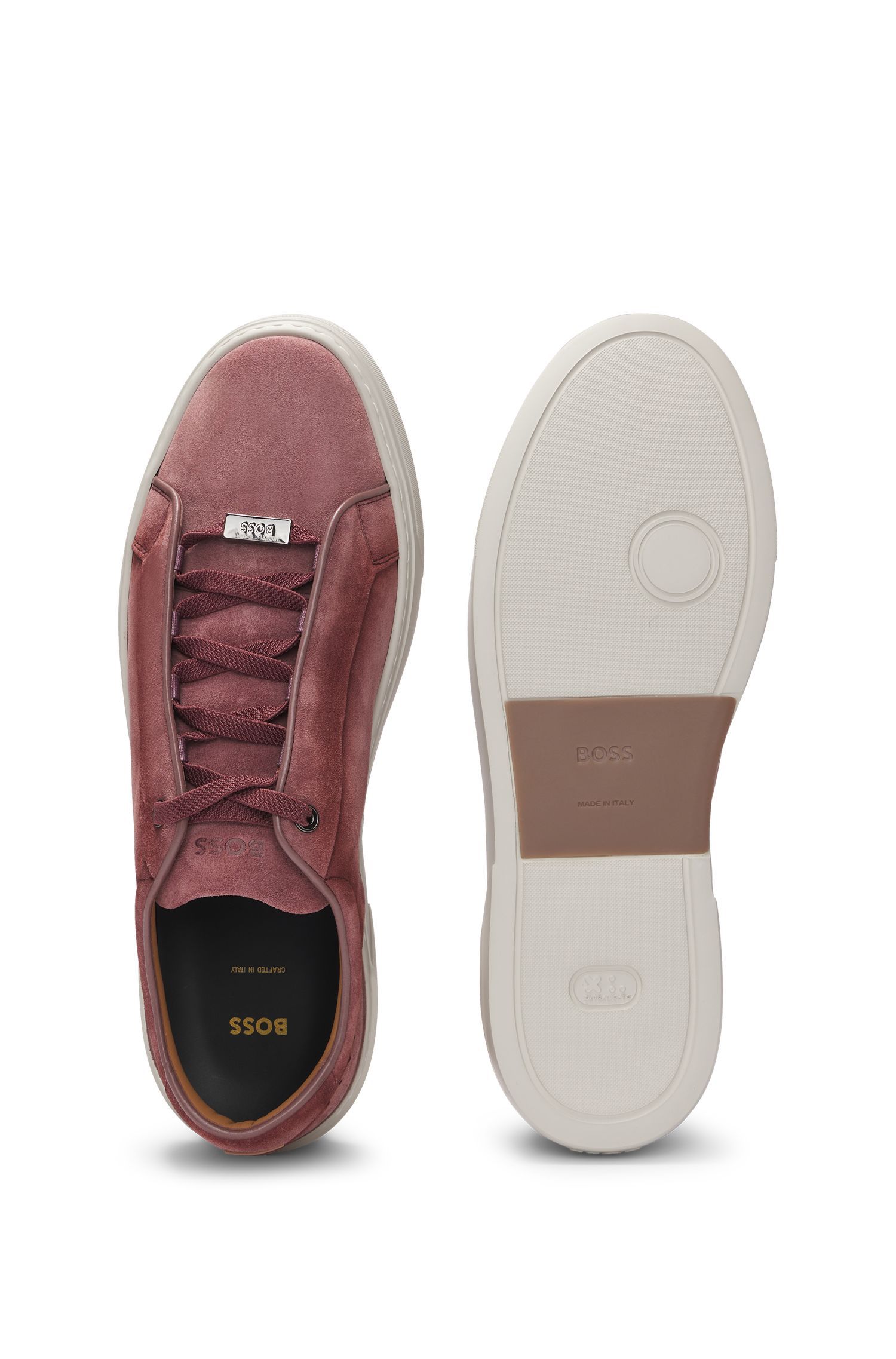 BOSS - Giày thể thao Gary low-top da lộn