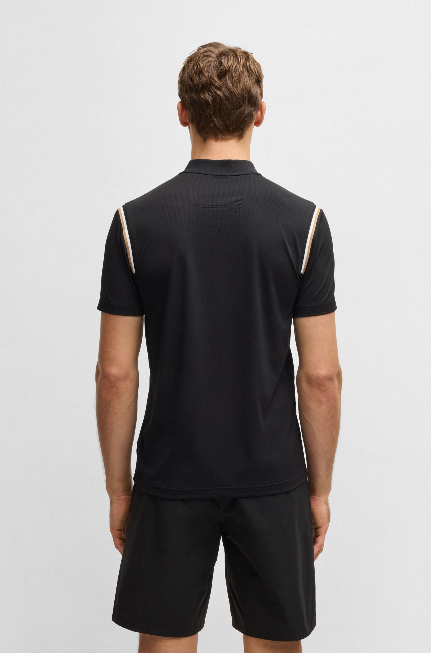 BOSS x Matteo Berrettini Áo polo thể thao thấm thoáng khí