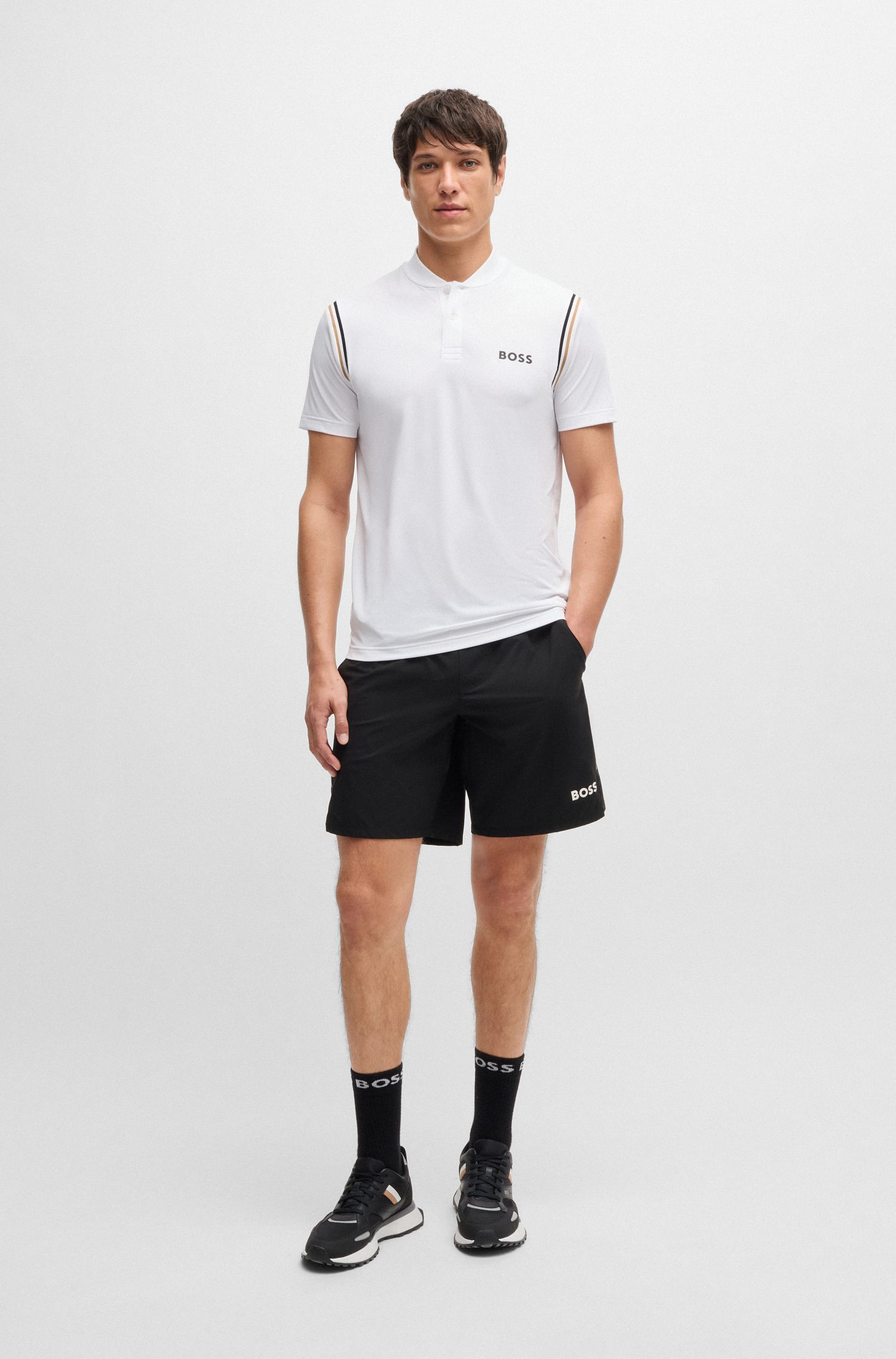 BOSS x Matteo Berrettini Áo polo thể thao thấm thoáng khí