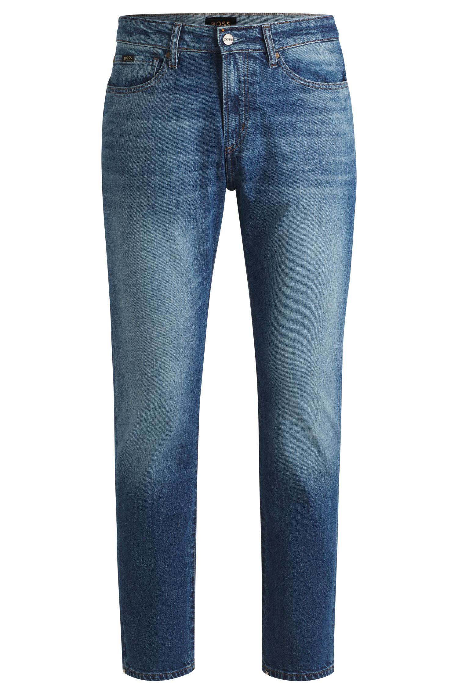 BOSS - Quần jeans dáng ôm slim fit denim co giãn thoải mái