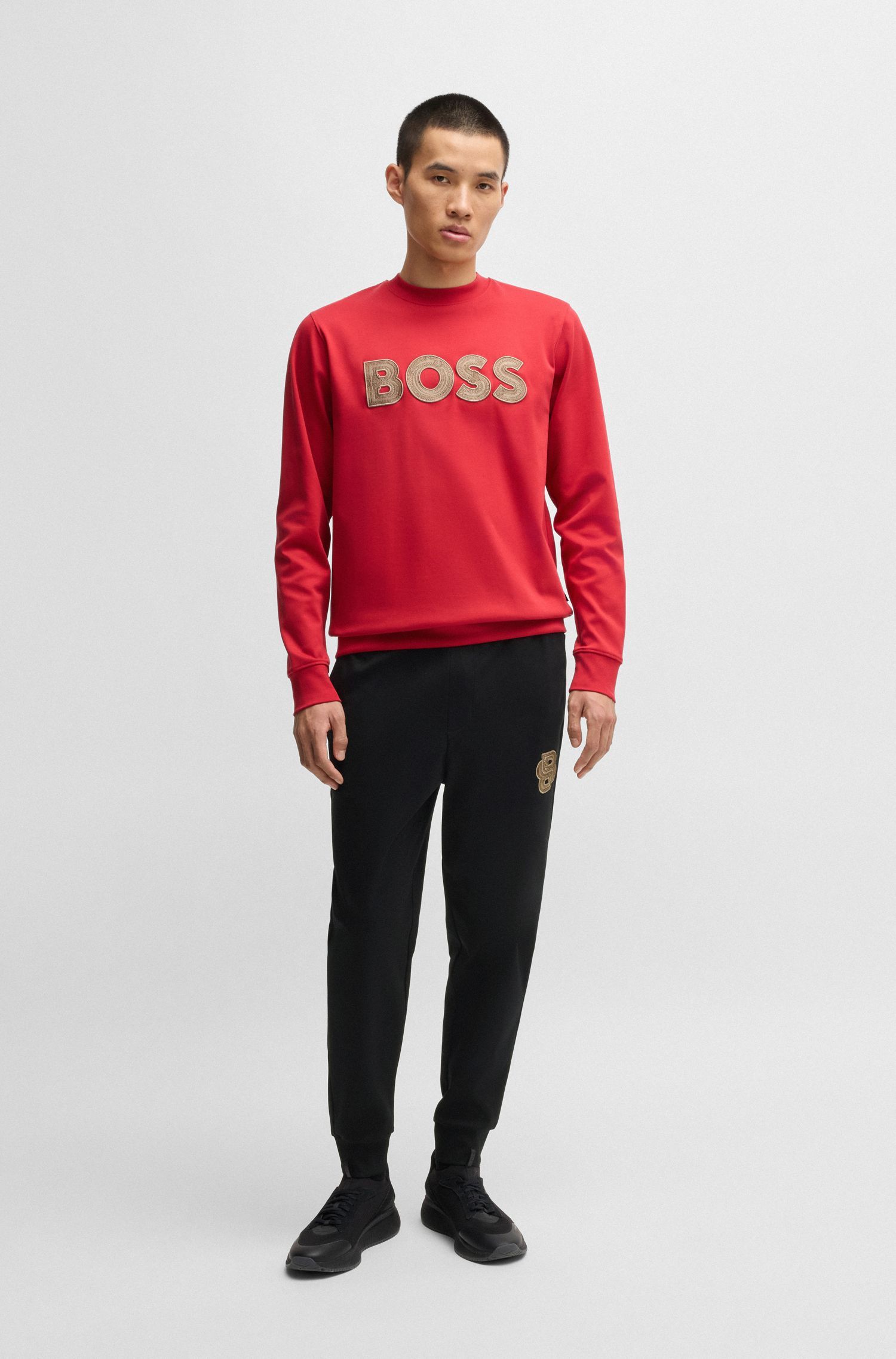 BOSS x Creation of the Gods Quần thể thao vải cotton