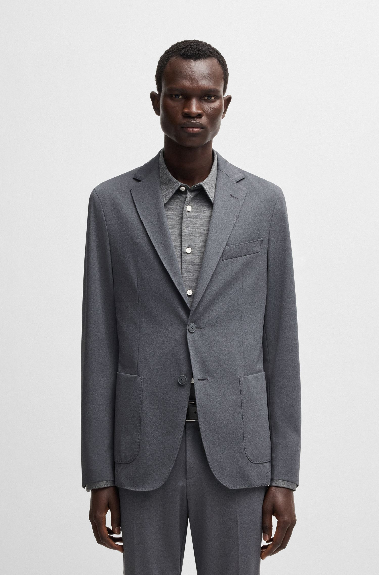 BOSS - Áo vest nam dáng regular fit