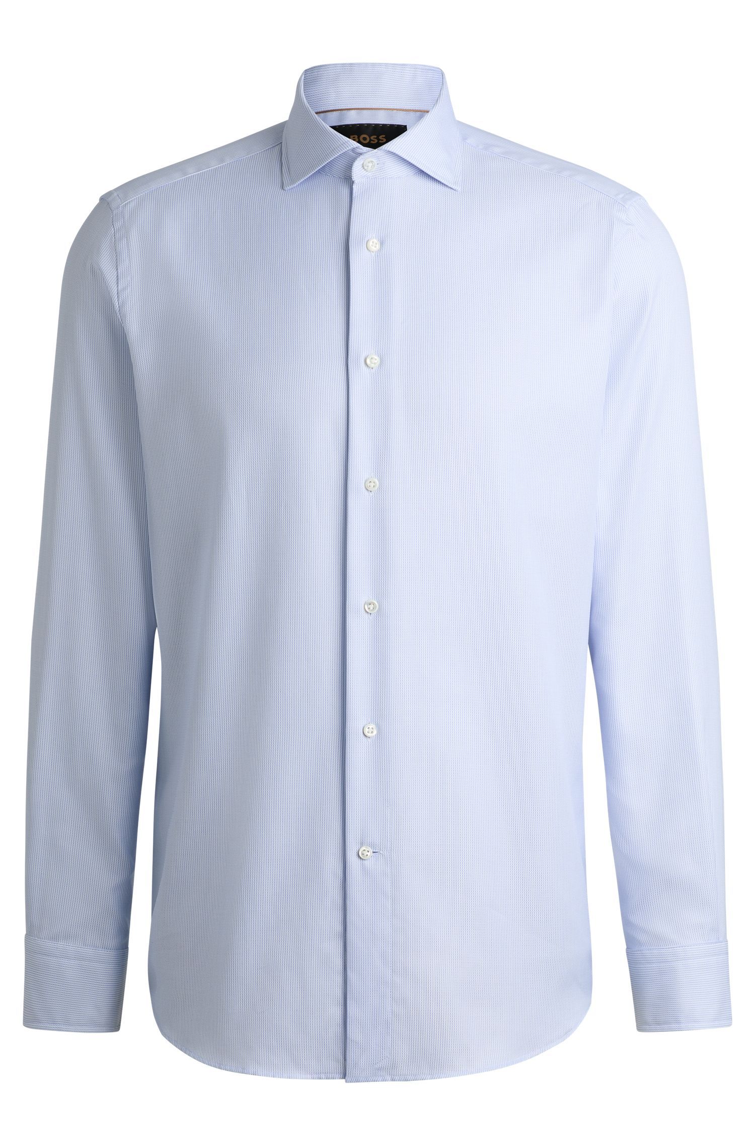 BOSS - Áo sơ mi dáng regular fit vải cotton chống nhăn