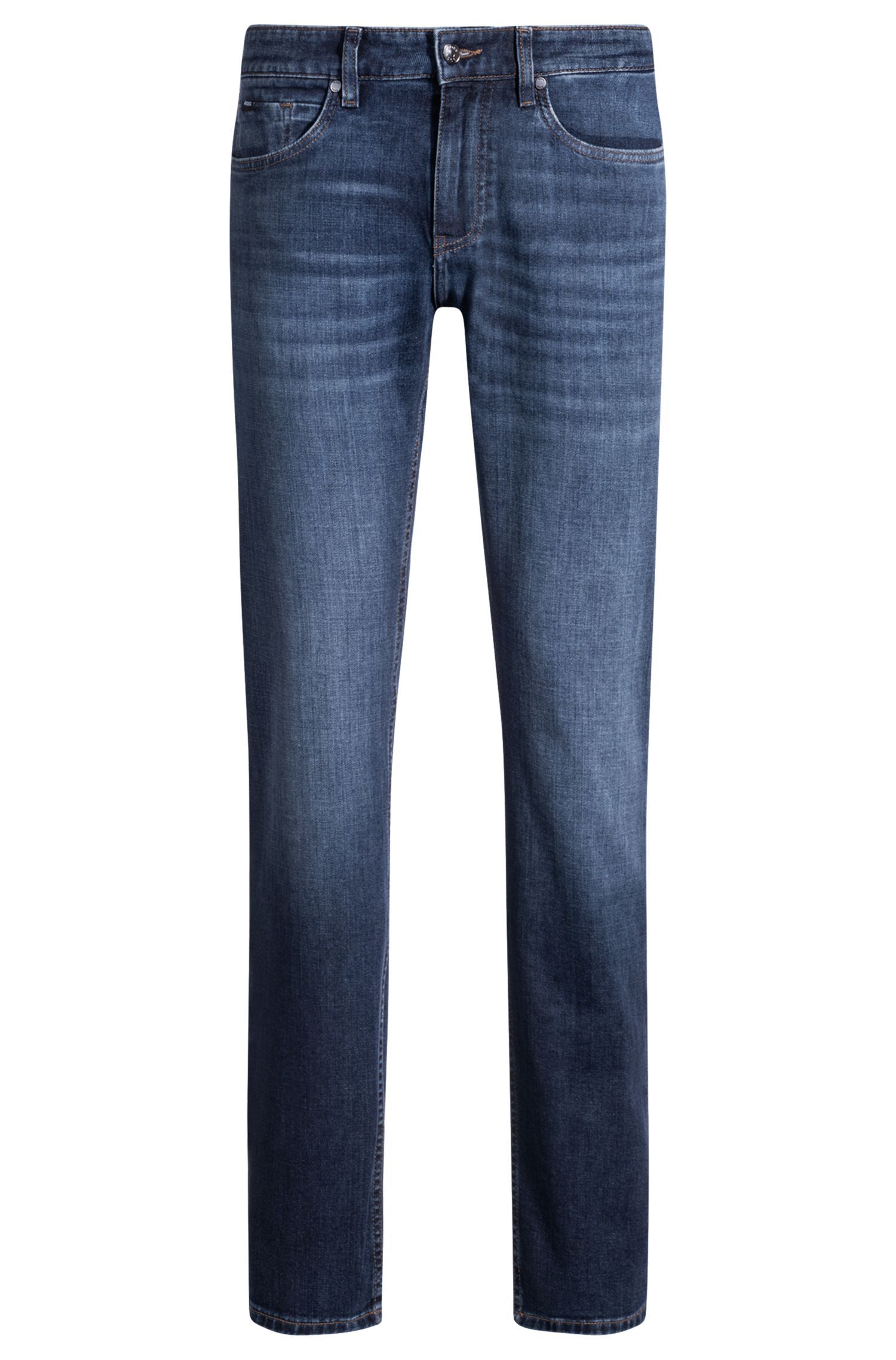 BOSS - Quần jeans Delaware dáng ôm slim fit denim