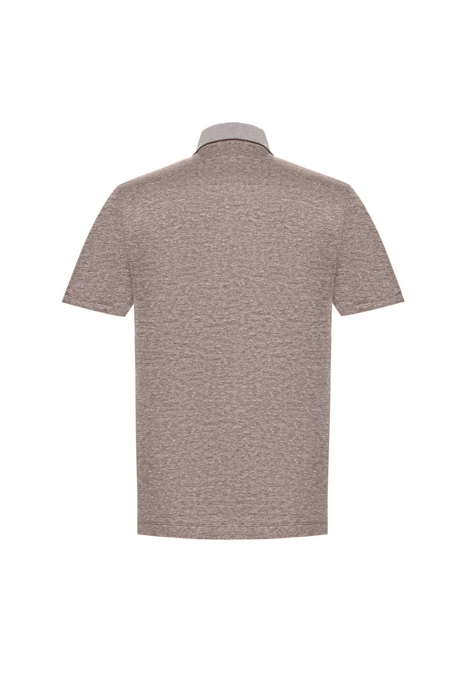 BOSS - Áo polo len dệt từ cotton và linen
