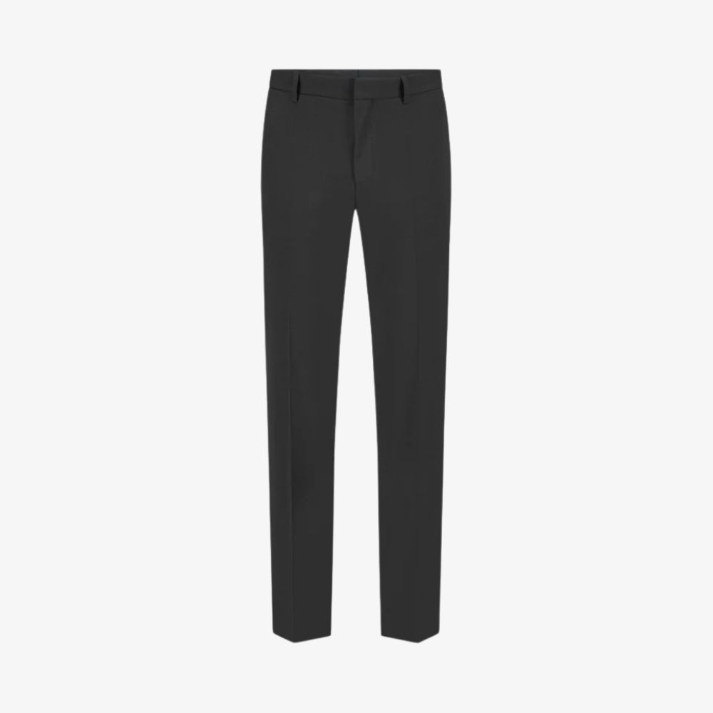 BOSS - Quần tây dáng slim-fit xếp ly