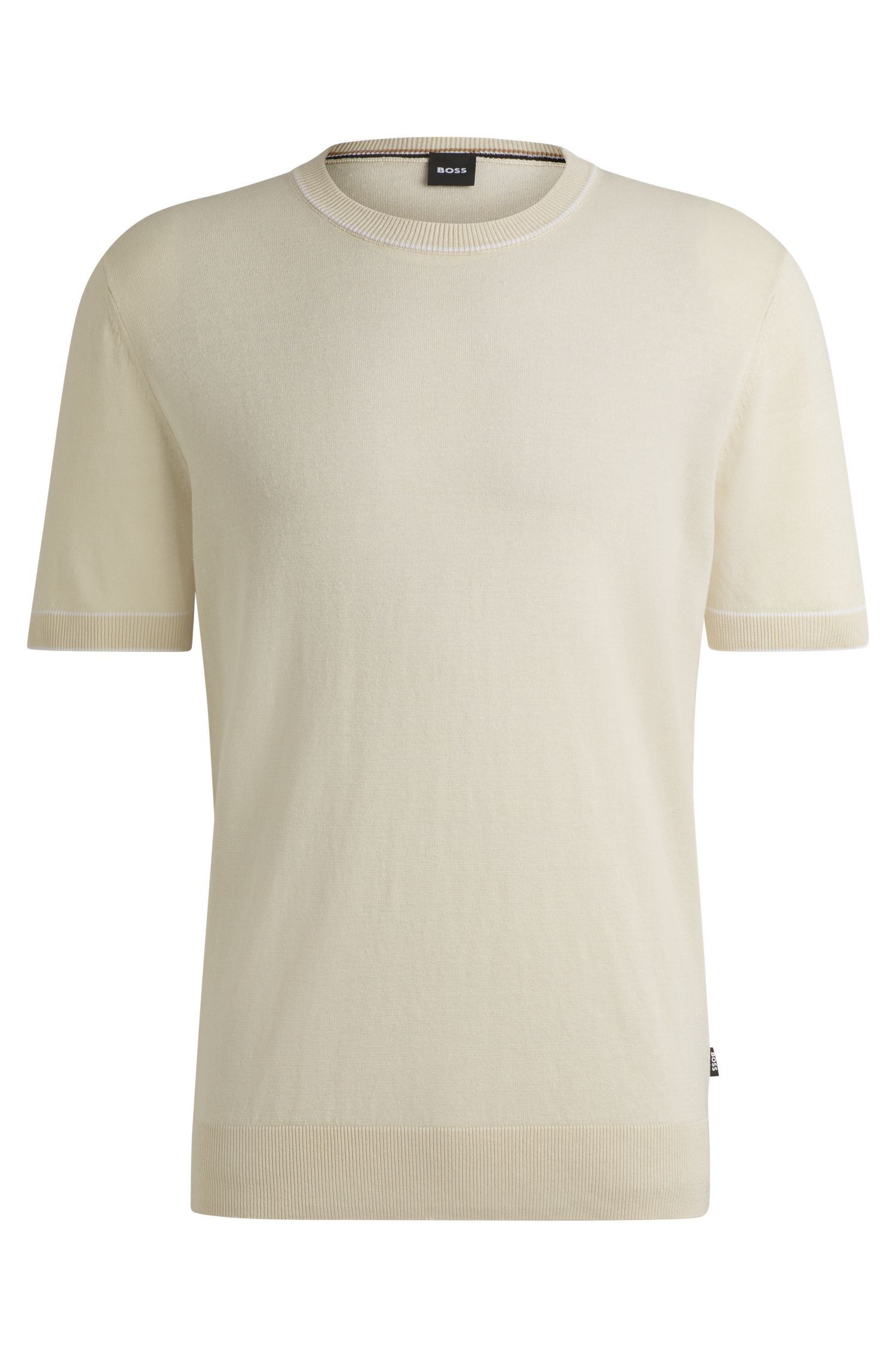 BOSS - Áo sweatshirt len dệt kim pha