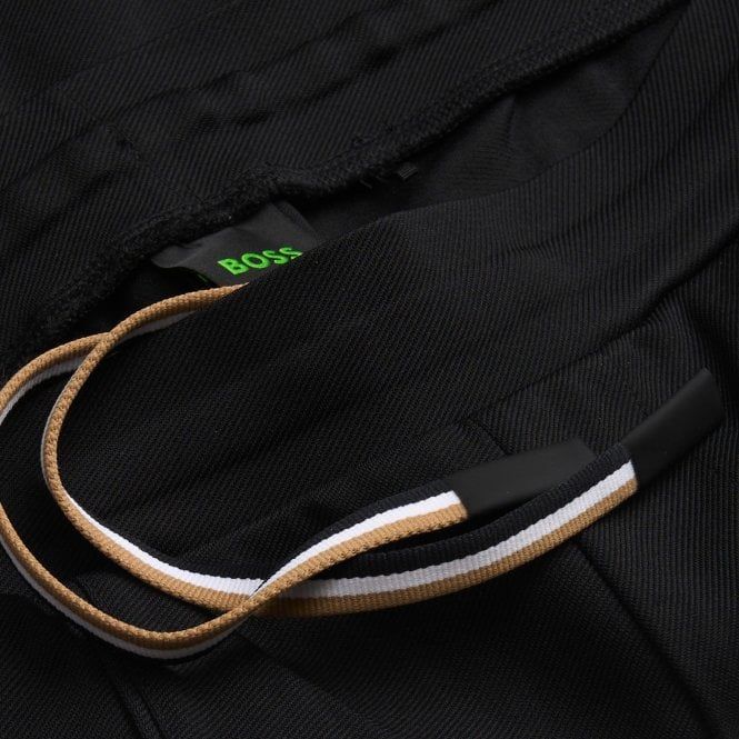 BOSS - Quần shorts hoạt động vải gabardine co giãn có quản lý độ ẩm