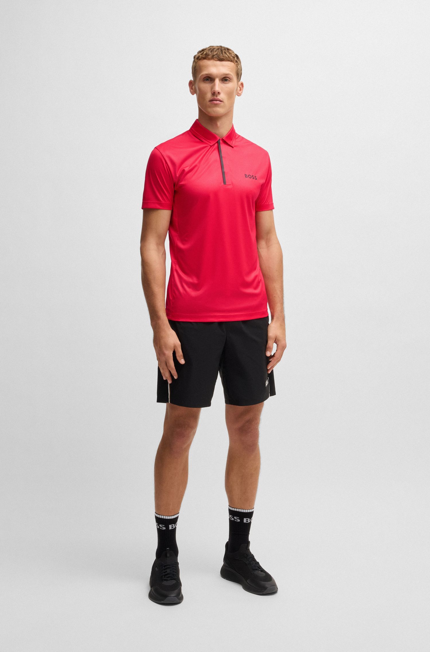 BOSS - Áo polo Paddy thể thao có khả năng chống tia UV