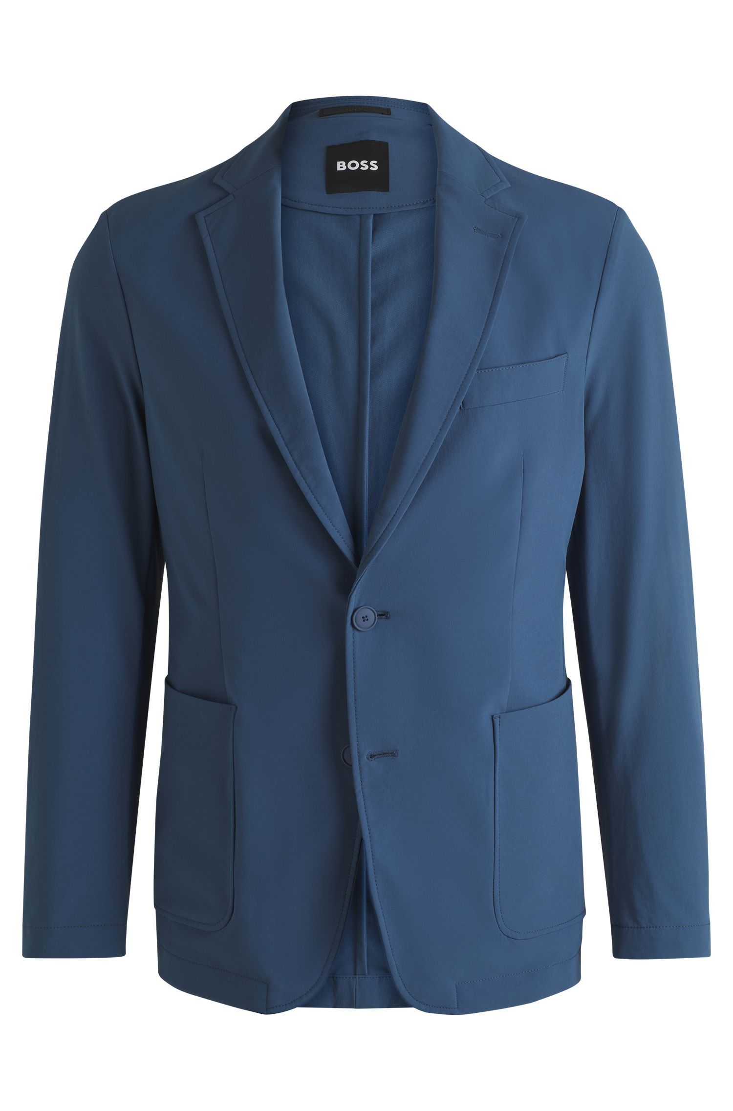 BOSS - Áo khoác suit dáng slim fit vải softshell