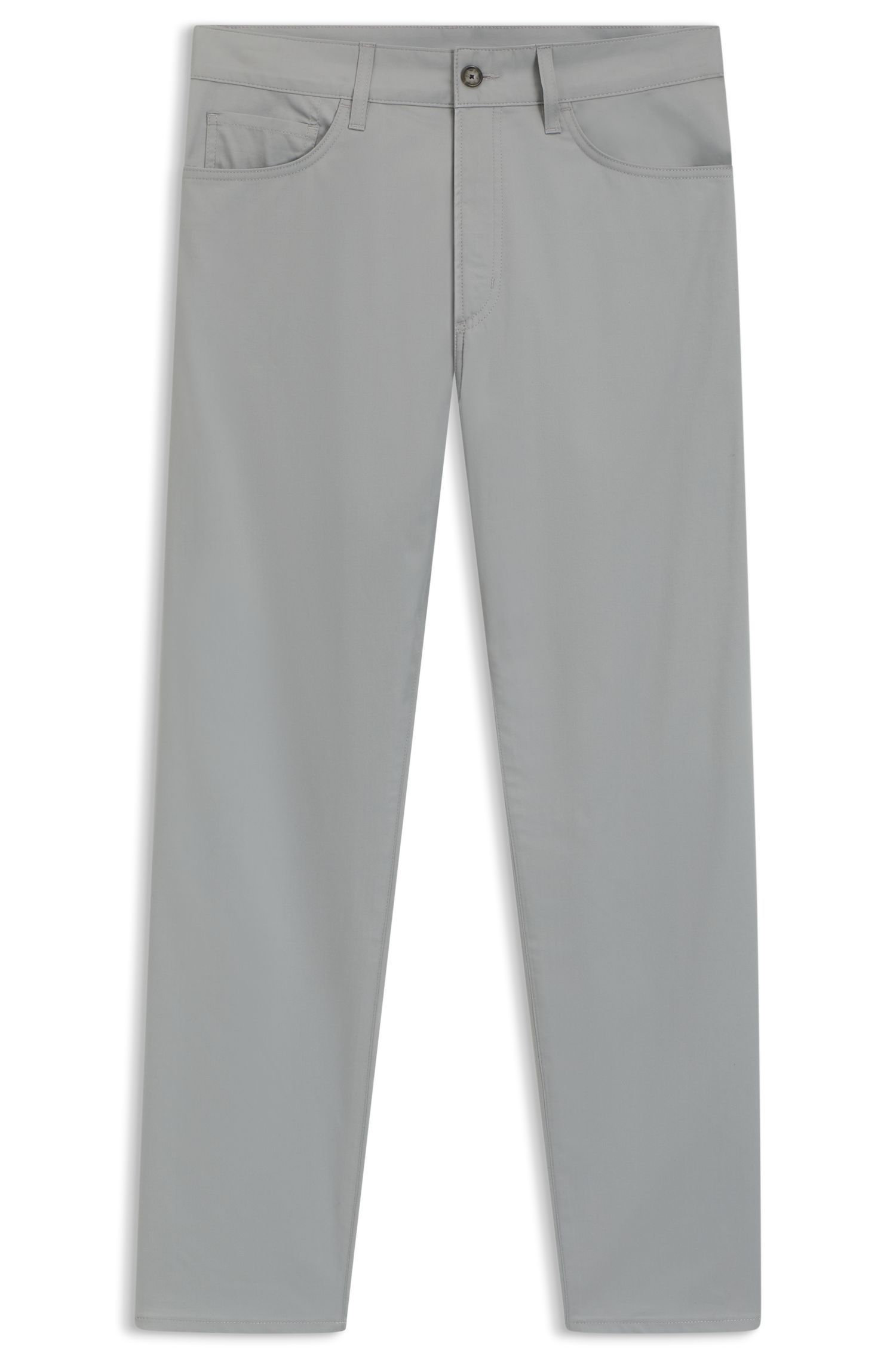 BOSS - Quần âu dáng ôm cotton lụa co giãn