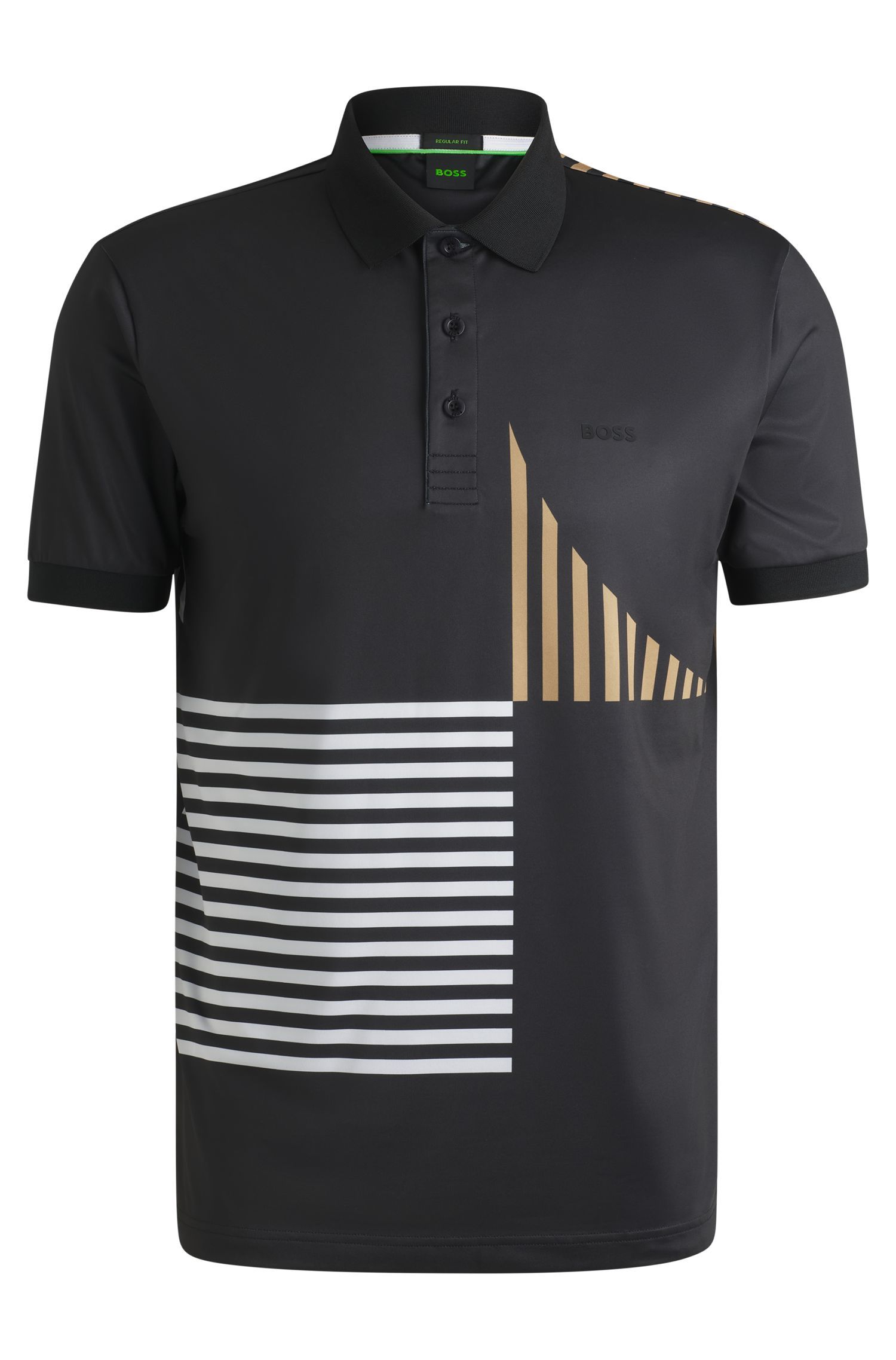 BOSS - Áo polo Paddy Active chất liệu jersey co giãn in kỹ thuật số