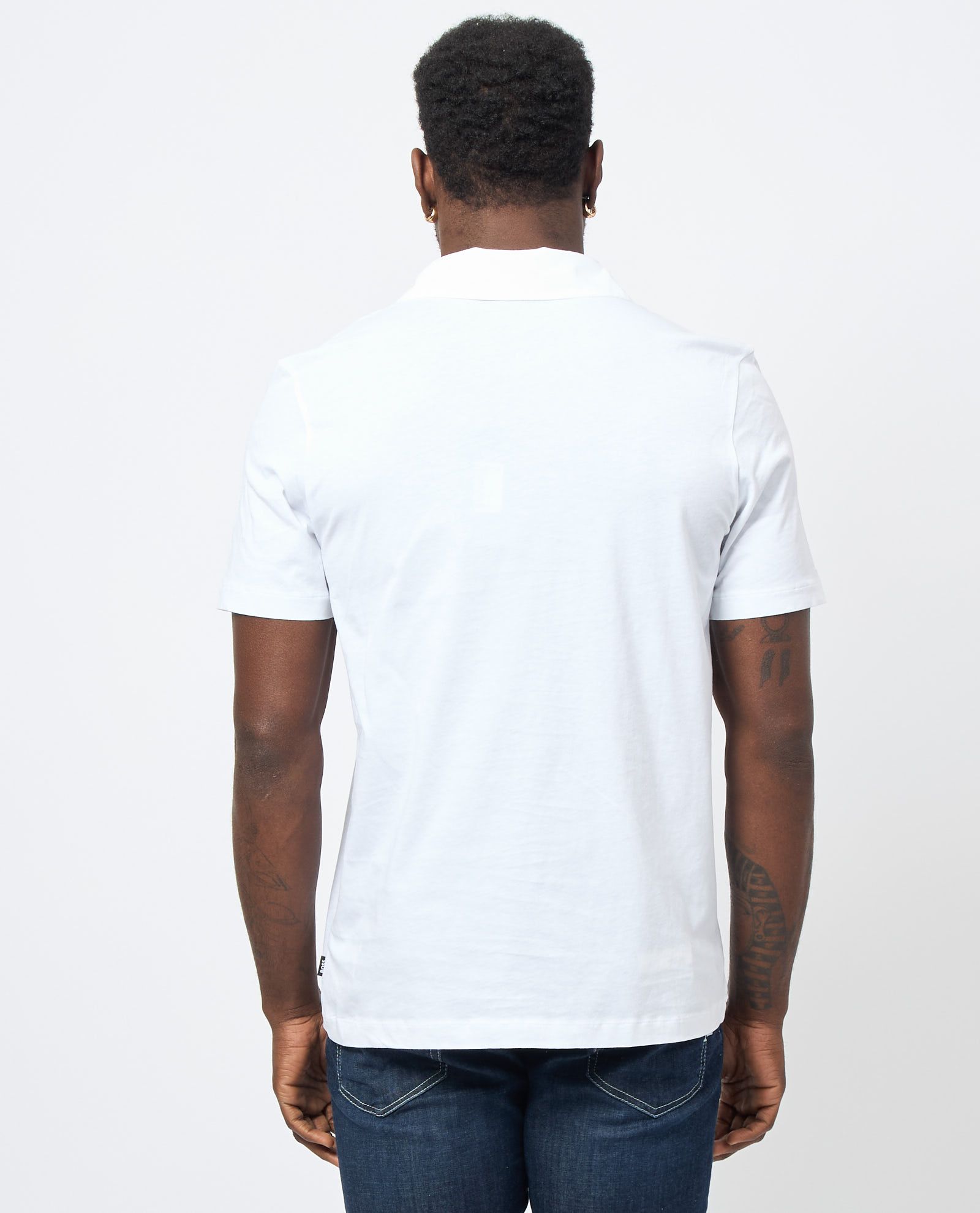 BOSS - Áo polo 3 cúc vải jersey dáng regular fit