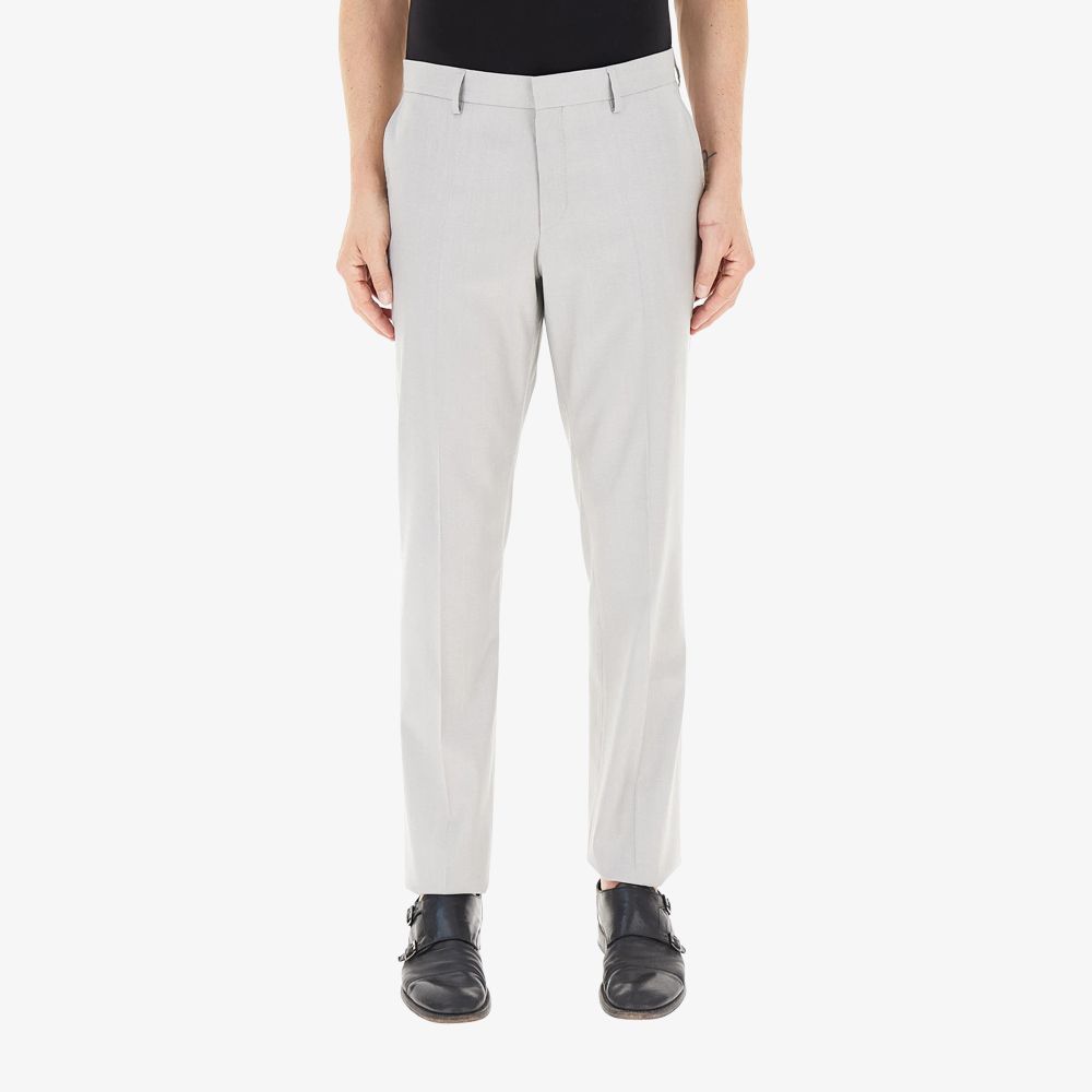 BOSS - Quần tây công sở chất liệu satin pha wool