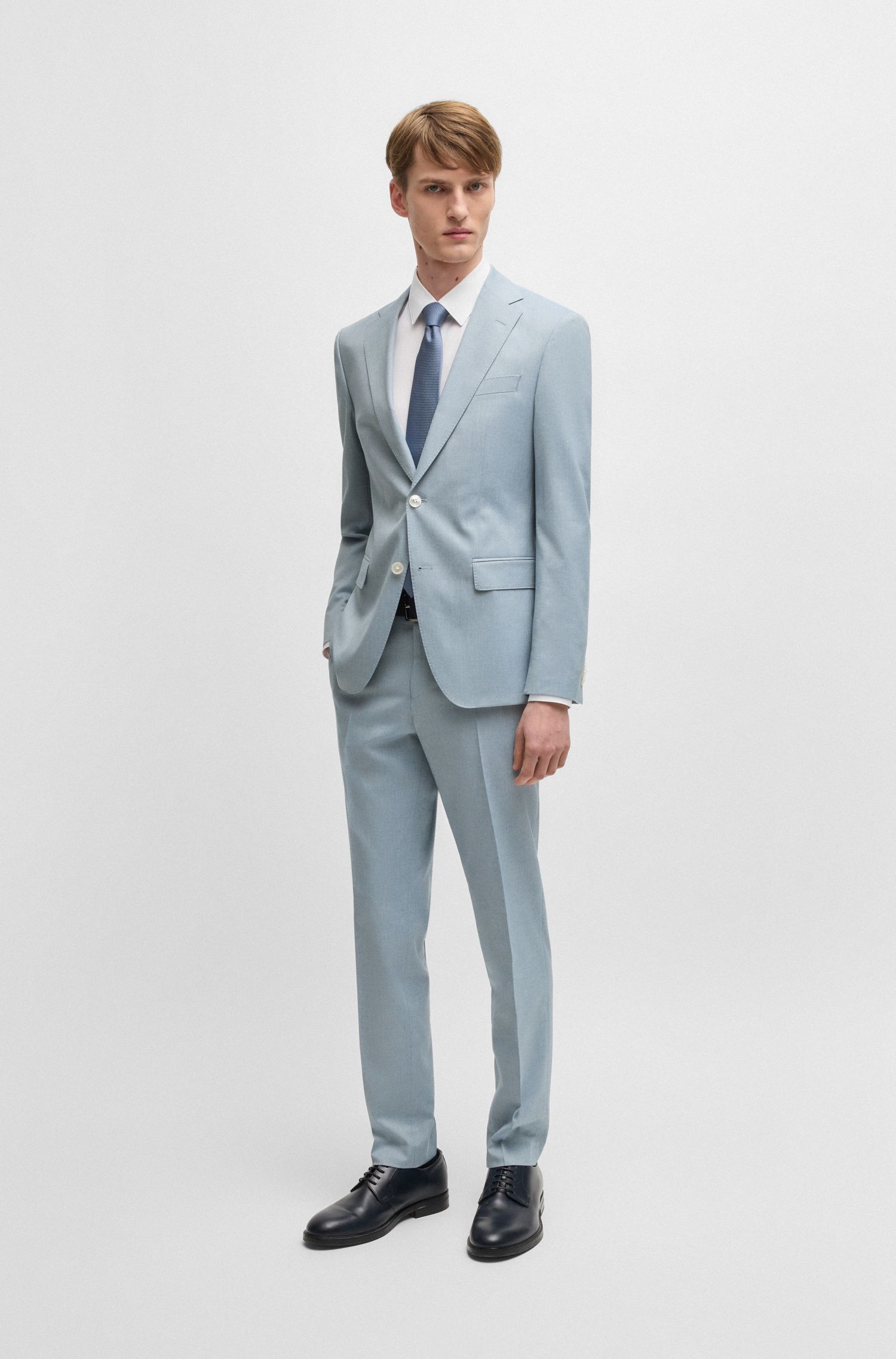 BOSS - Quần tây trang trọng chất liệu chiffon co giãn