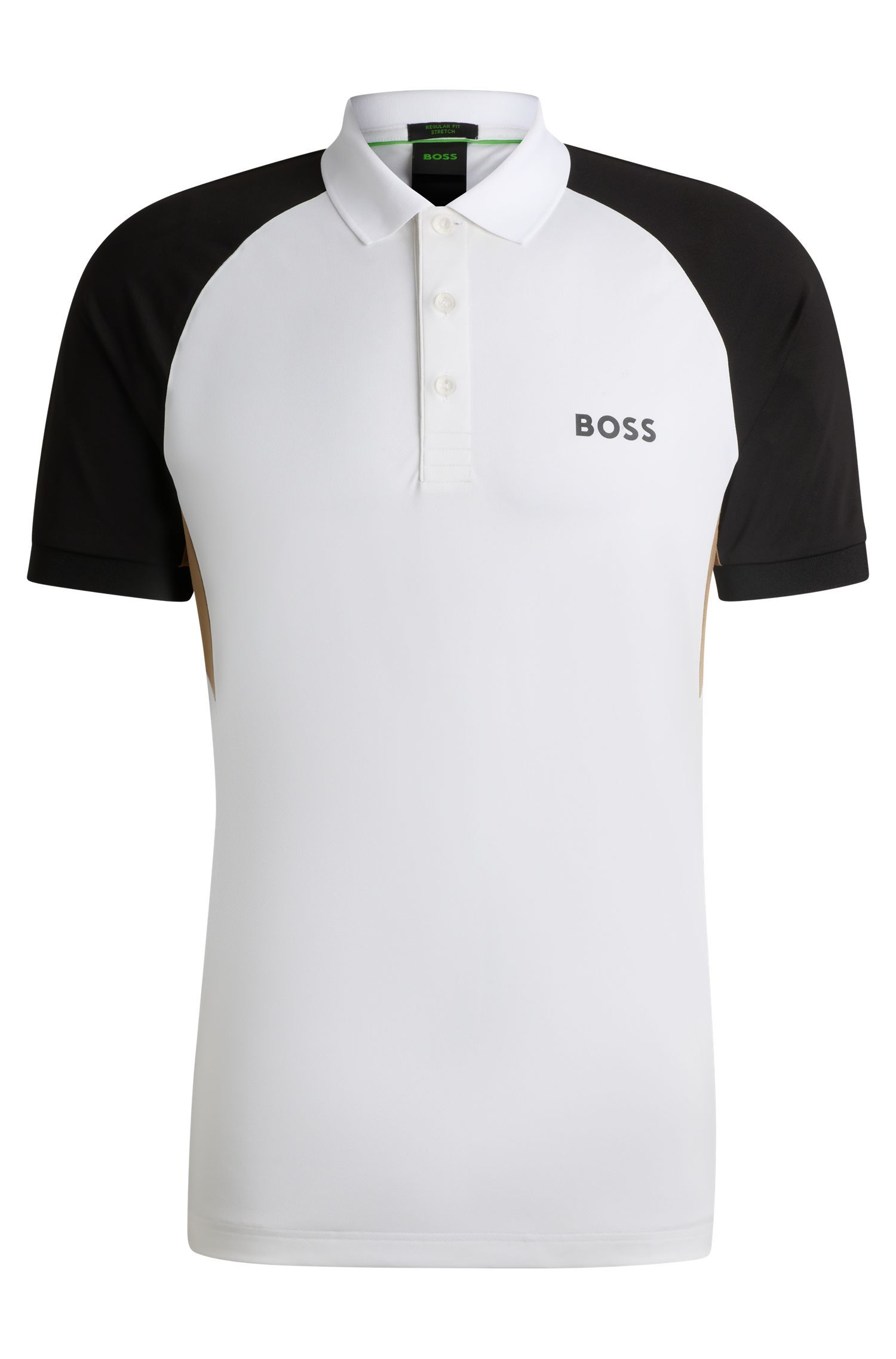 BOSS - Áo polo Active Paddy phối màu với chi tiết lưới