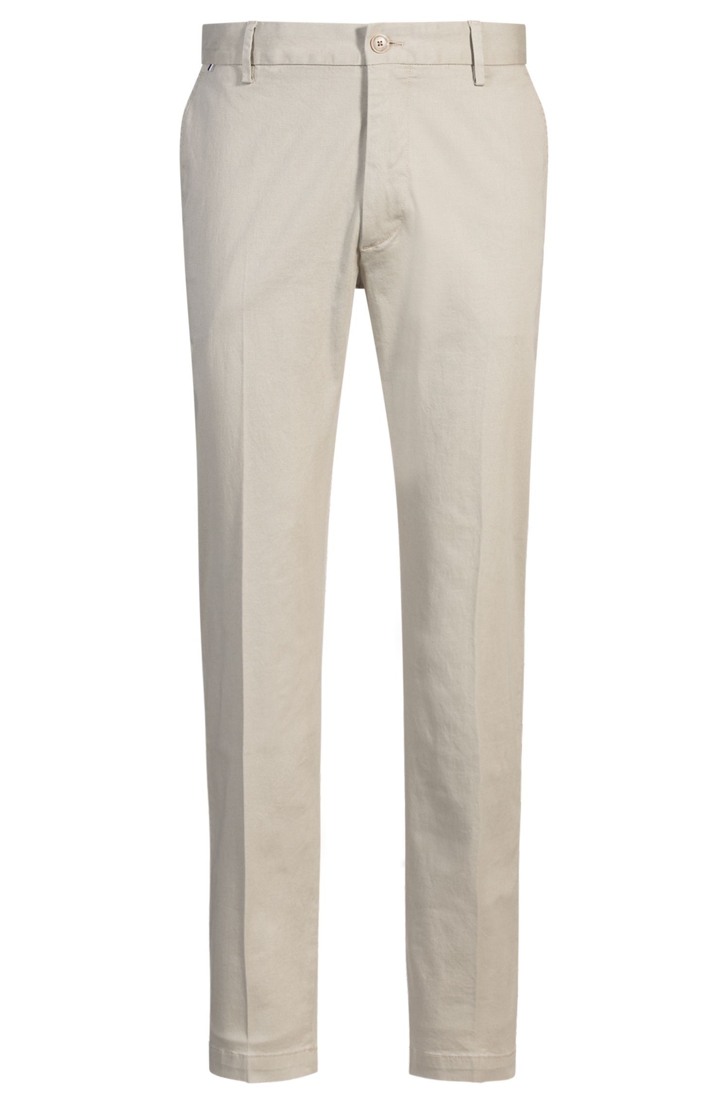 BOSS - Quần dáng regular fit chất liệu cotton co giãn in họa tiết