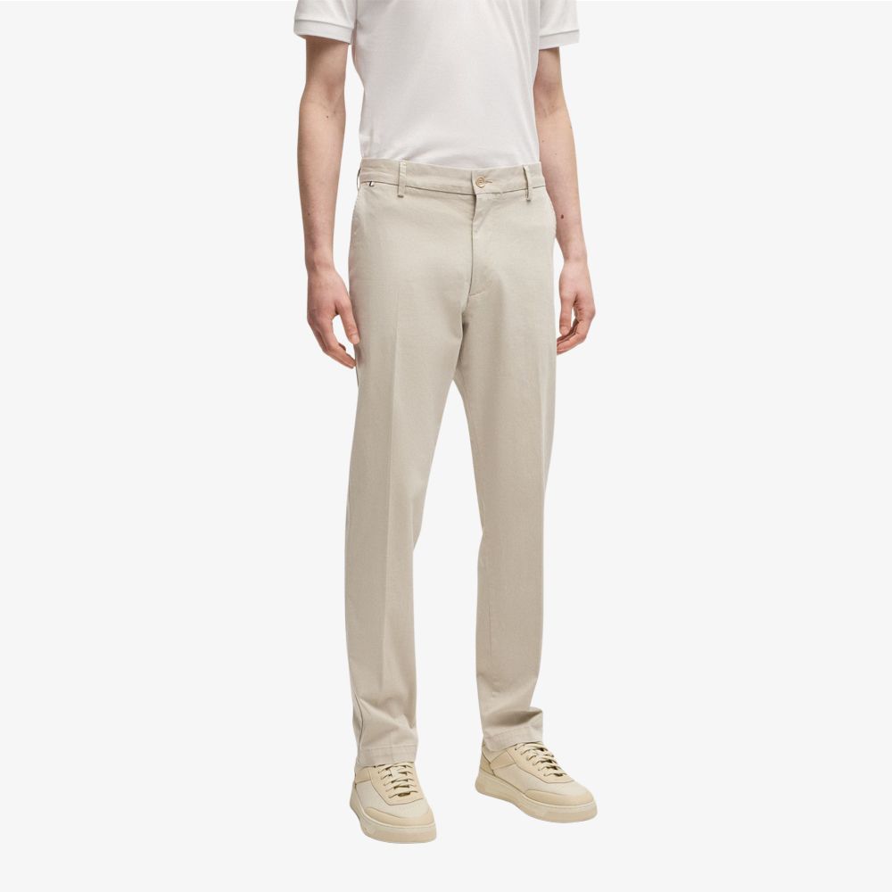 BOSS - Quần dáng regular fit chất liệu cotton co giãn in họa tiết