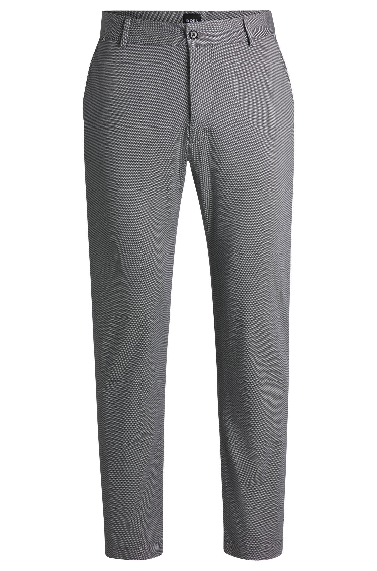 BOSS - Quần dáng regular fit chất liệu cotton co giãn in họa tiết