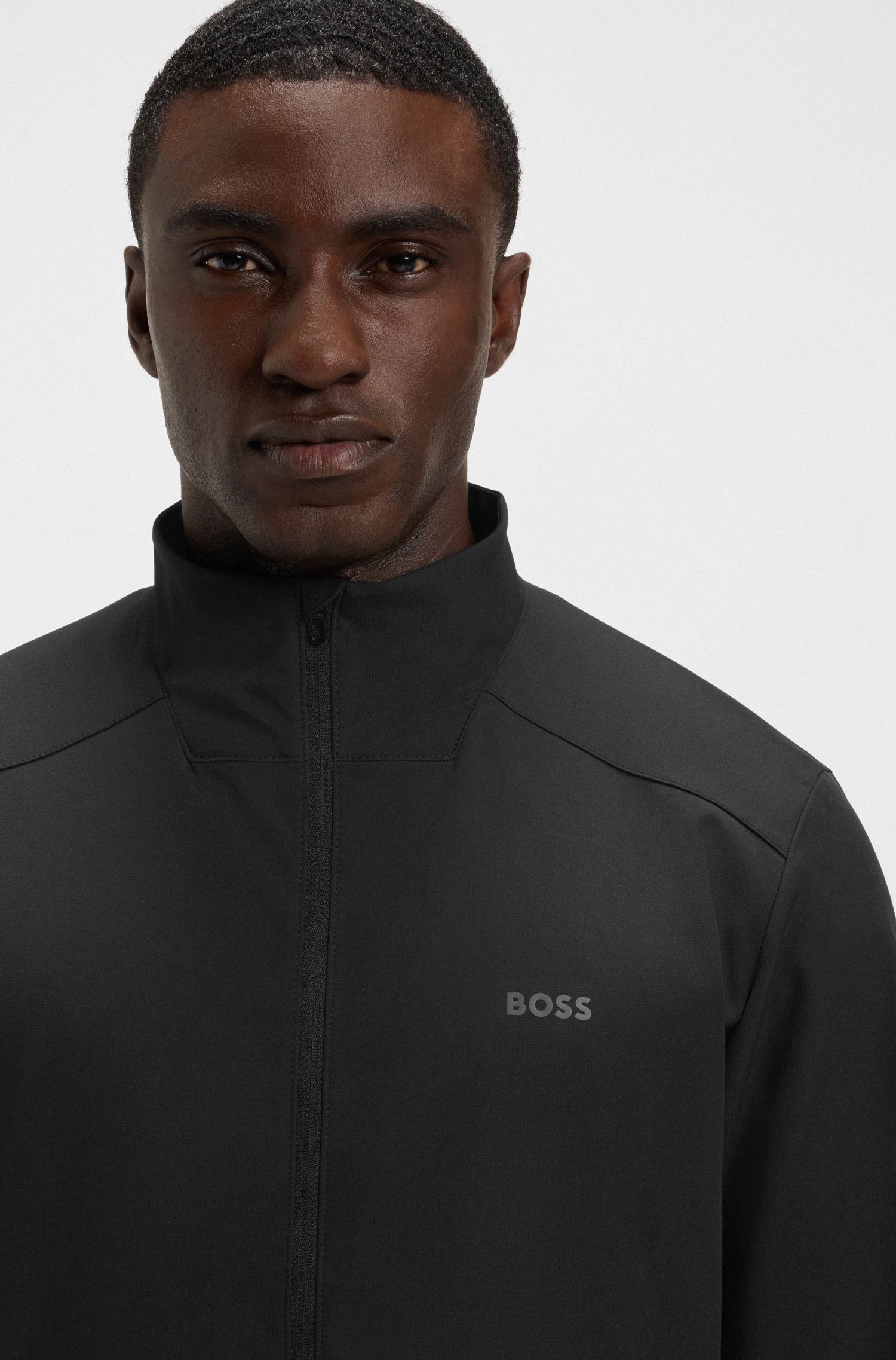 BOSS - Áo khoác chống nước vải co giãn 4 chiều