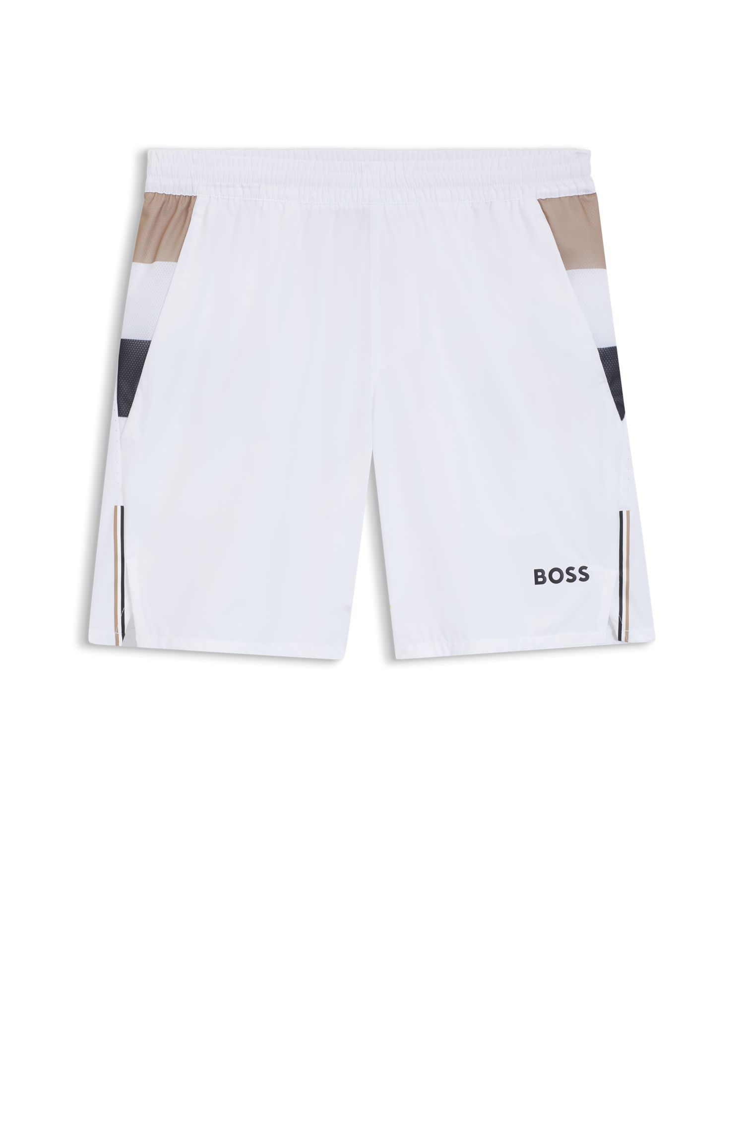 BOSS - Quần short tennis vải co giãn kiểm soát độ ẩm