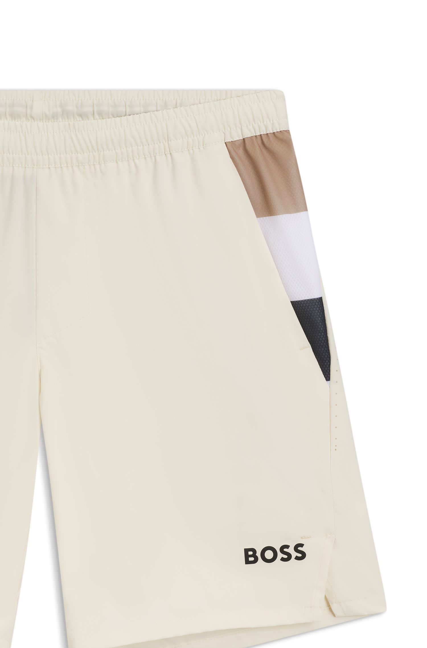 BOSS - Quần short tennis vải co giãn kiểm soát độ ẩm