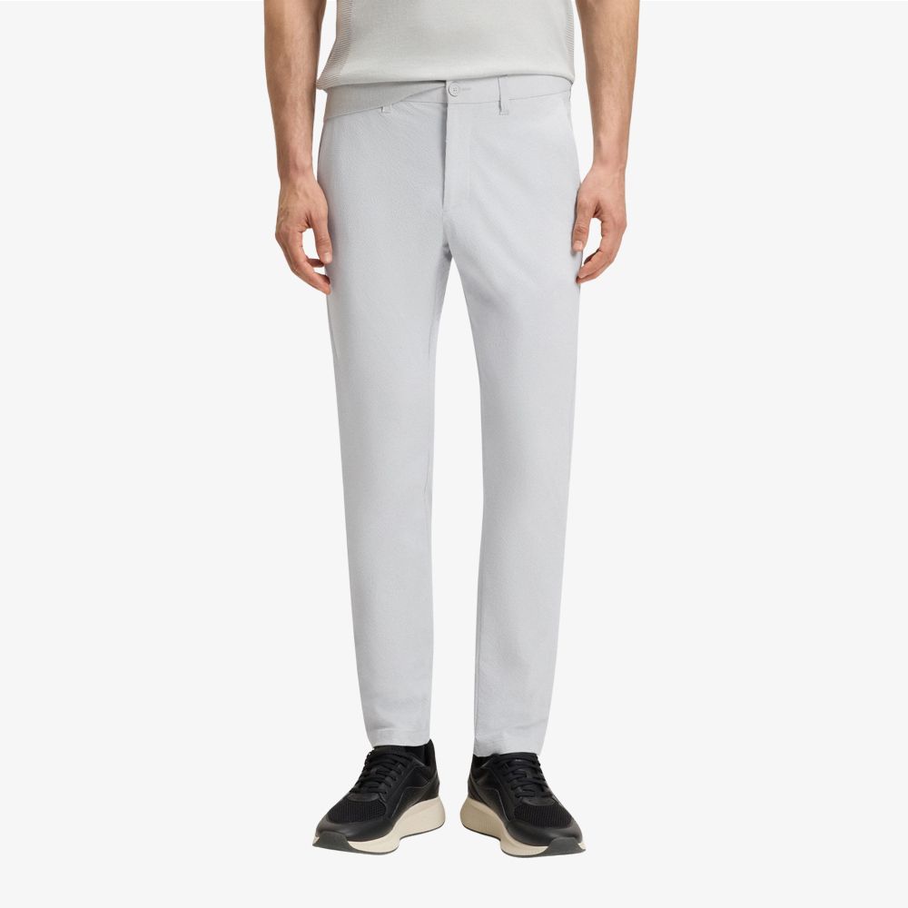 BOSS - Quần chinos dáng slim fit vải seersucker co giãn
