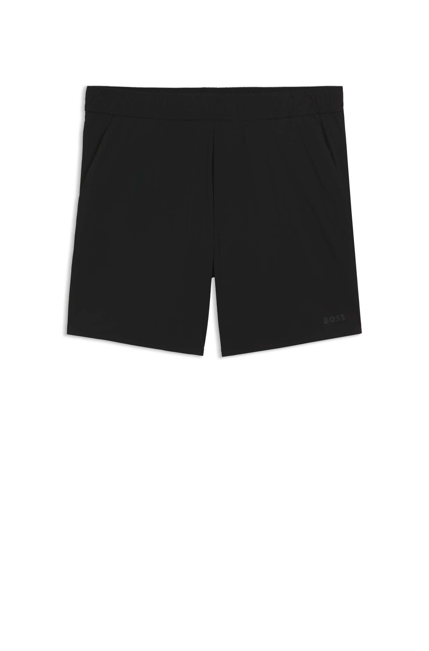 BOSS - Quần shorts thể thao 2 lớp vải nhanh khô