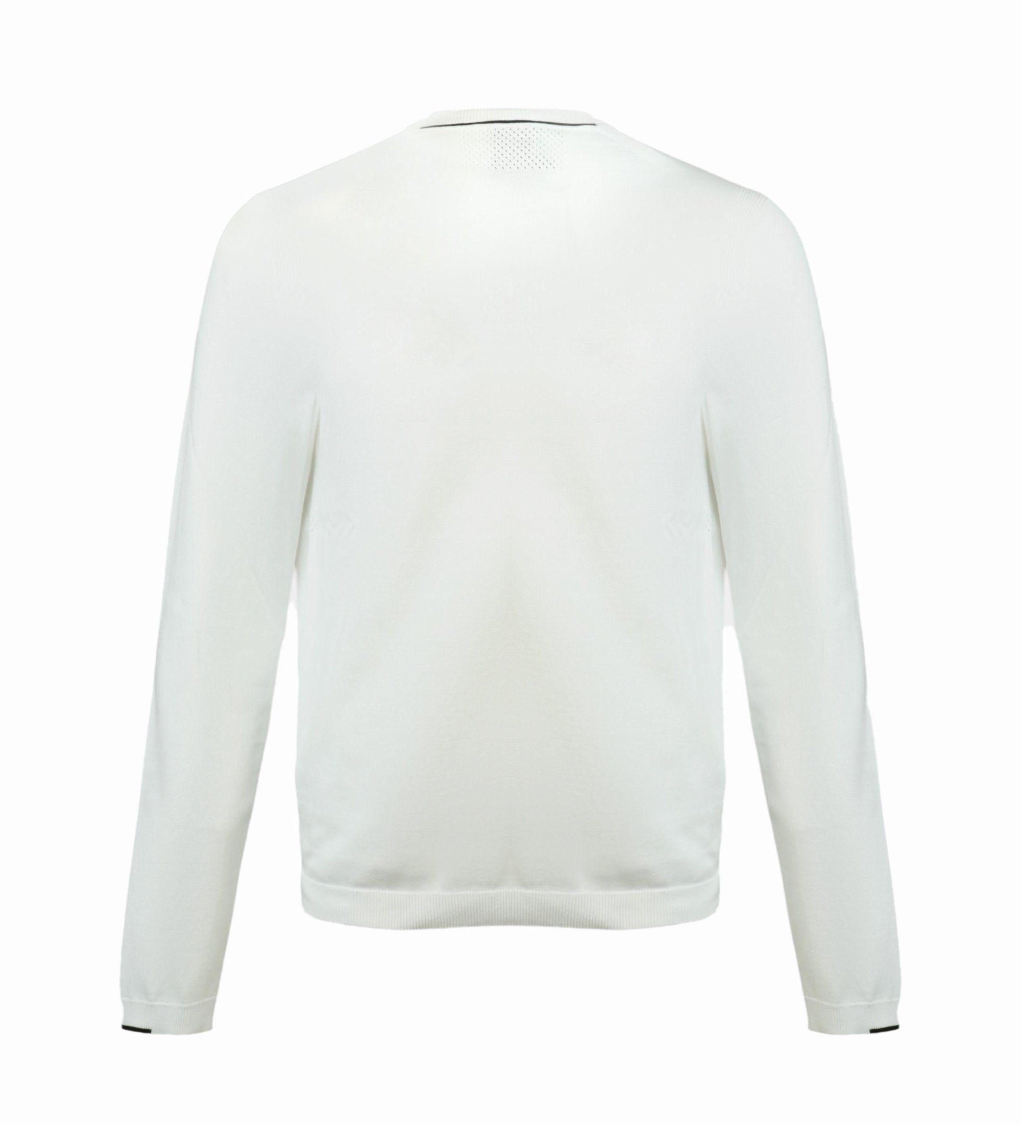 BOSS - Áo len cotton với chi tiết tương phản