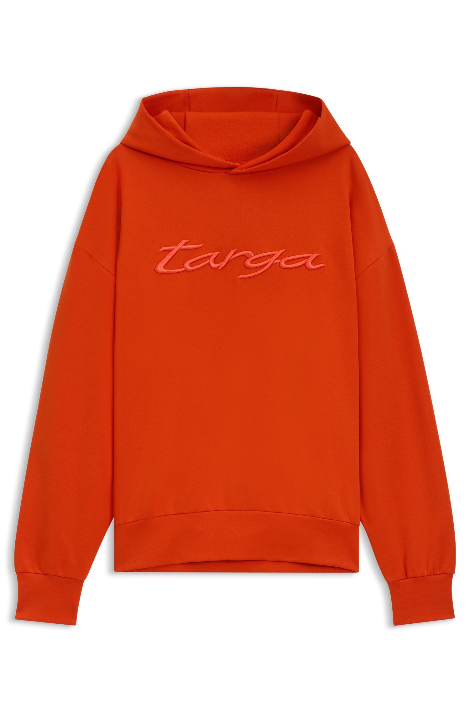 BOSS - Áo hoodie Porsche x BOSS vải cotton pha với logo Targa