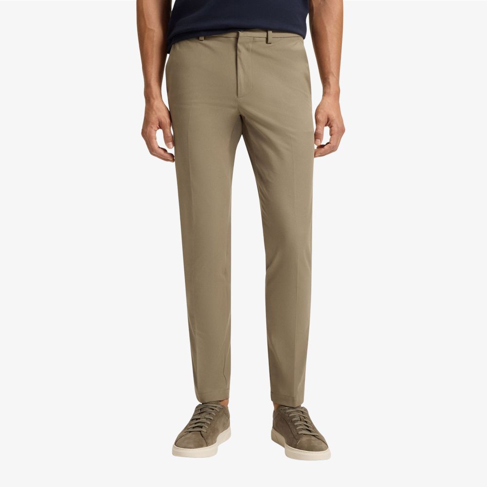 BOSS - Quần âu dáng ôm vải cotton co giãn