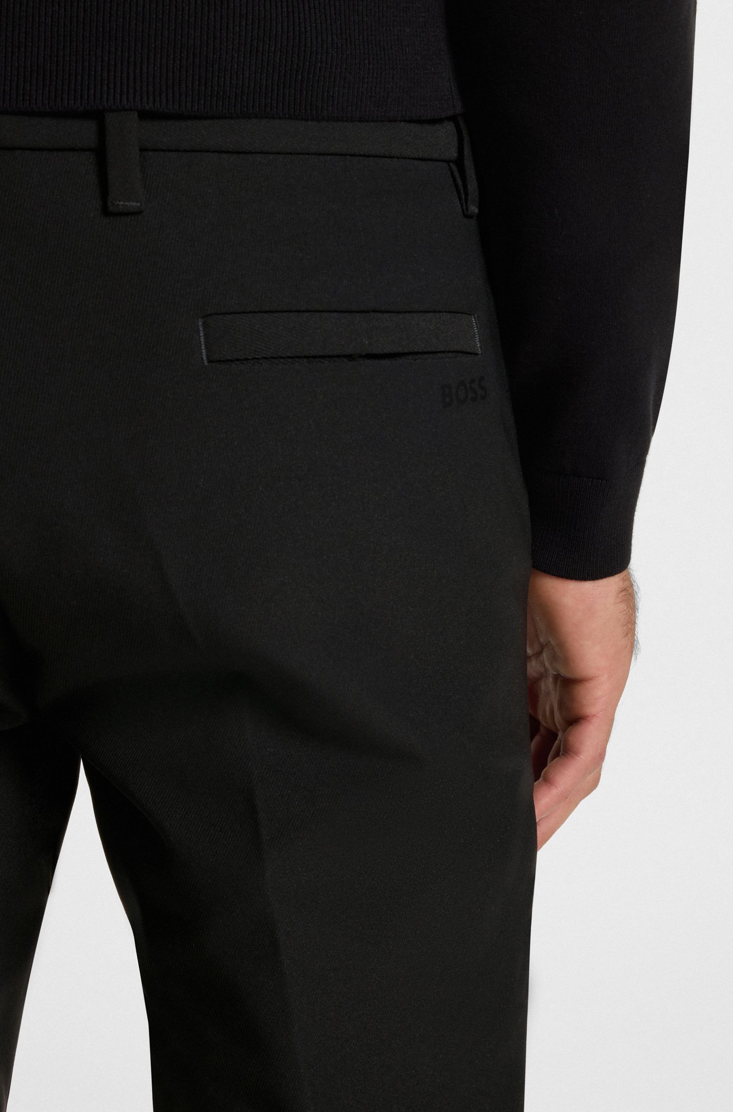 BOSS - Quần âu dáng slim fit chống thấm nước, dễ ủi