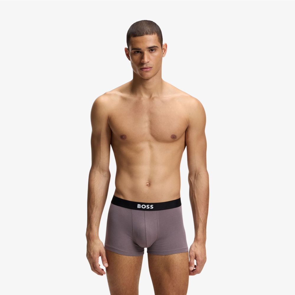 BOSS - Bộ 3 quần lót dáng trunks co giãn cotton