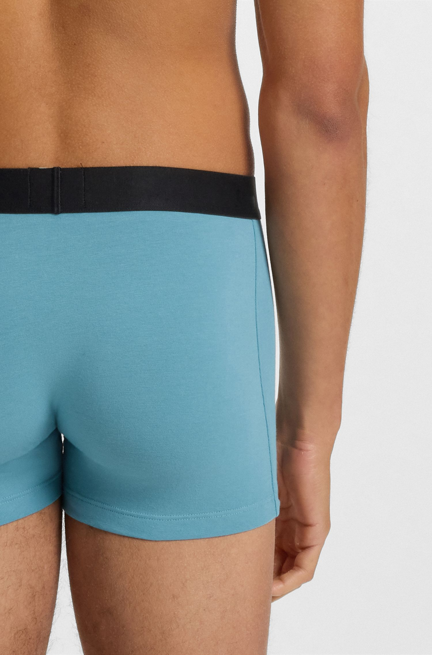 BOSS - Bộ 3 quần lót dáng trunks co giãn cotton