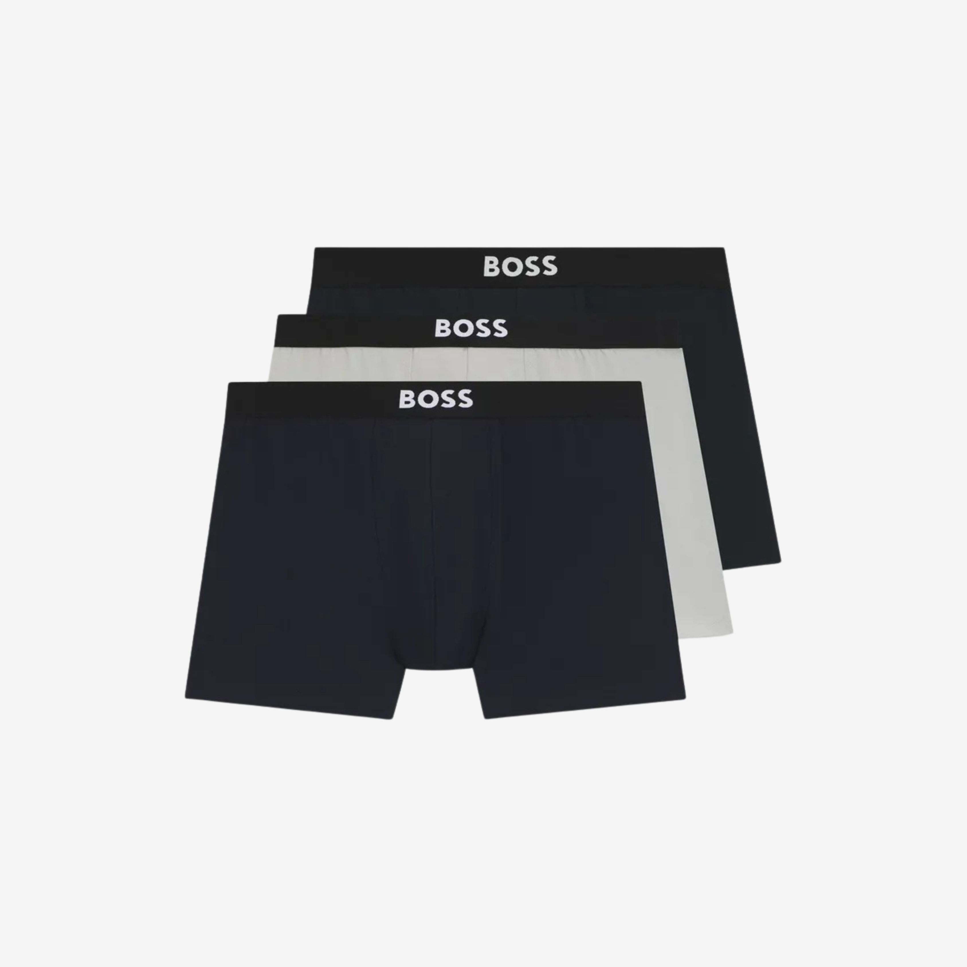 BOSS - Bộ 3 quần lót boxer cotton co giãn có logo
