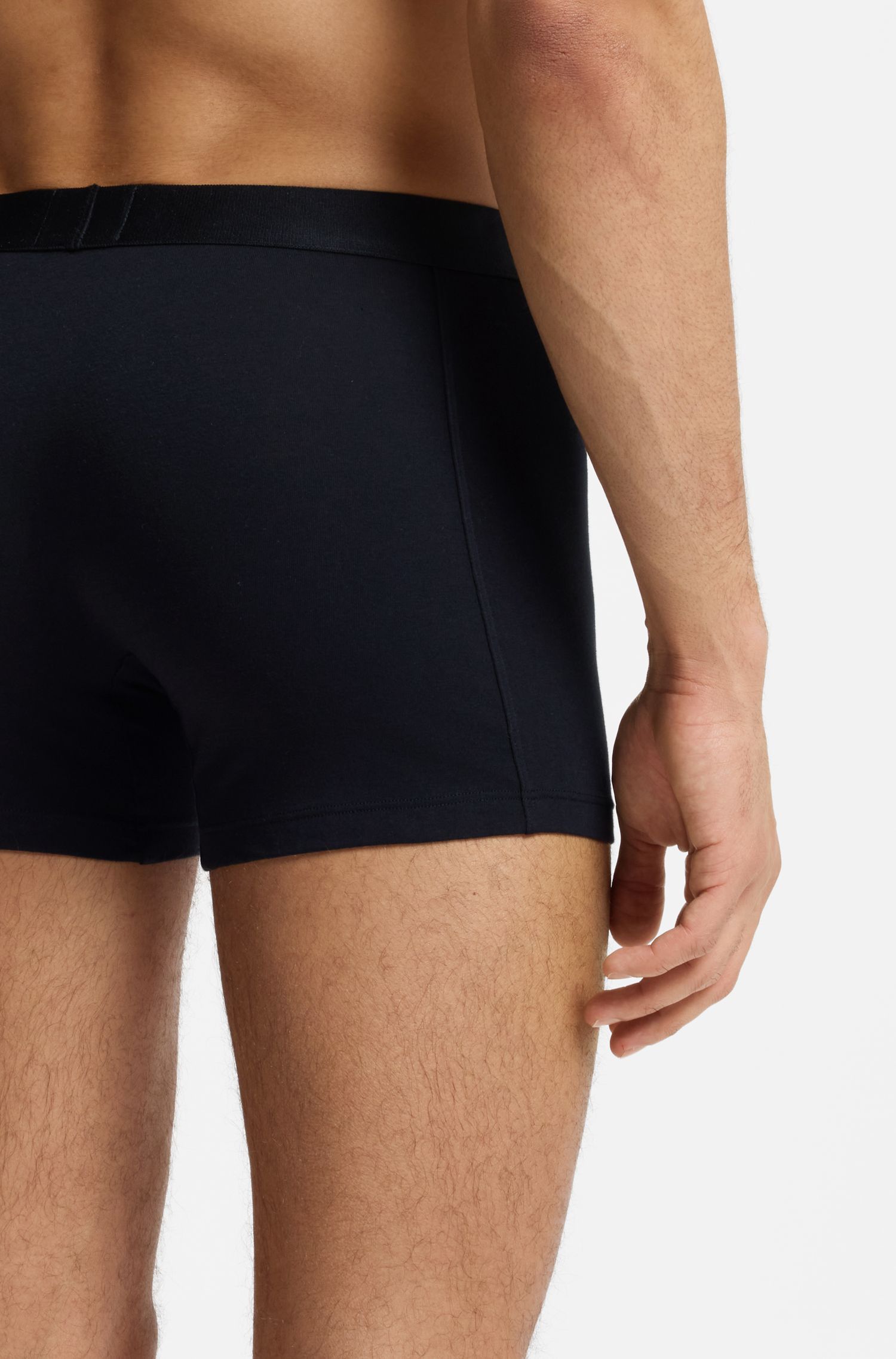 BOSS - Bộ 3 quần lót boxer cotton co giãn có logo