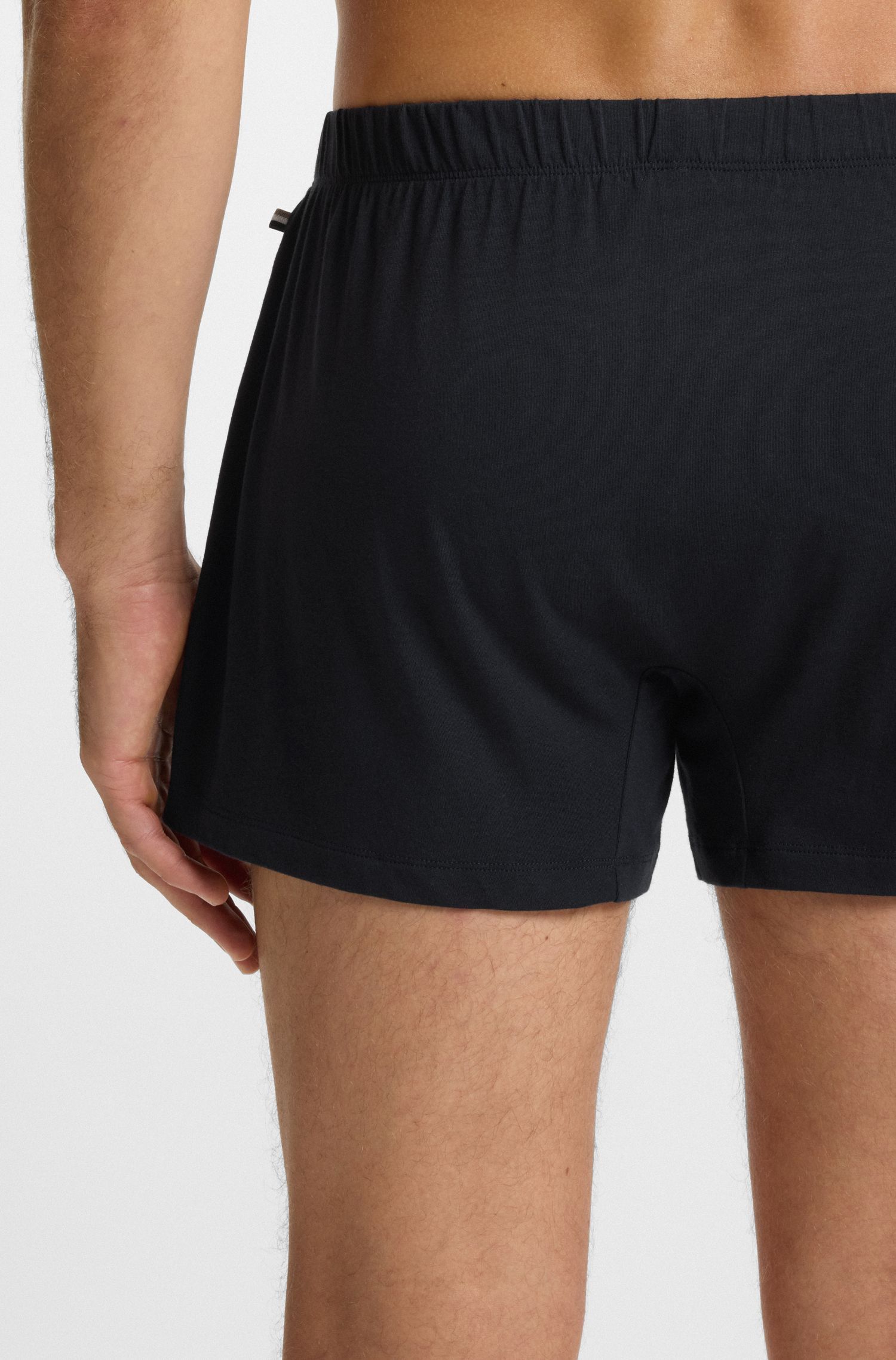 BOSS - Bộ hai quần đùi boxer cotton co giãn