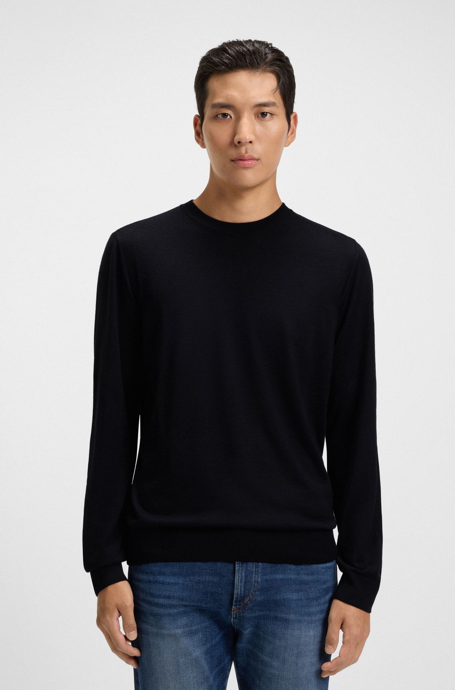 Áo len dệt bằng len, lụa và cashmere