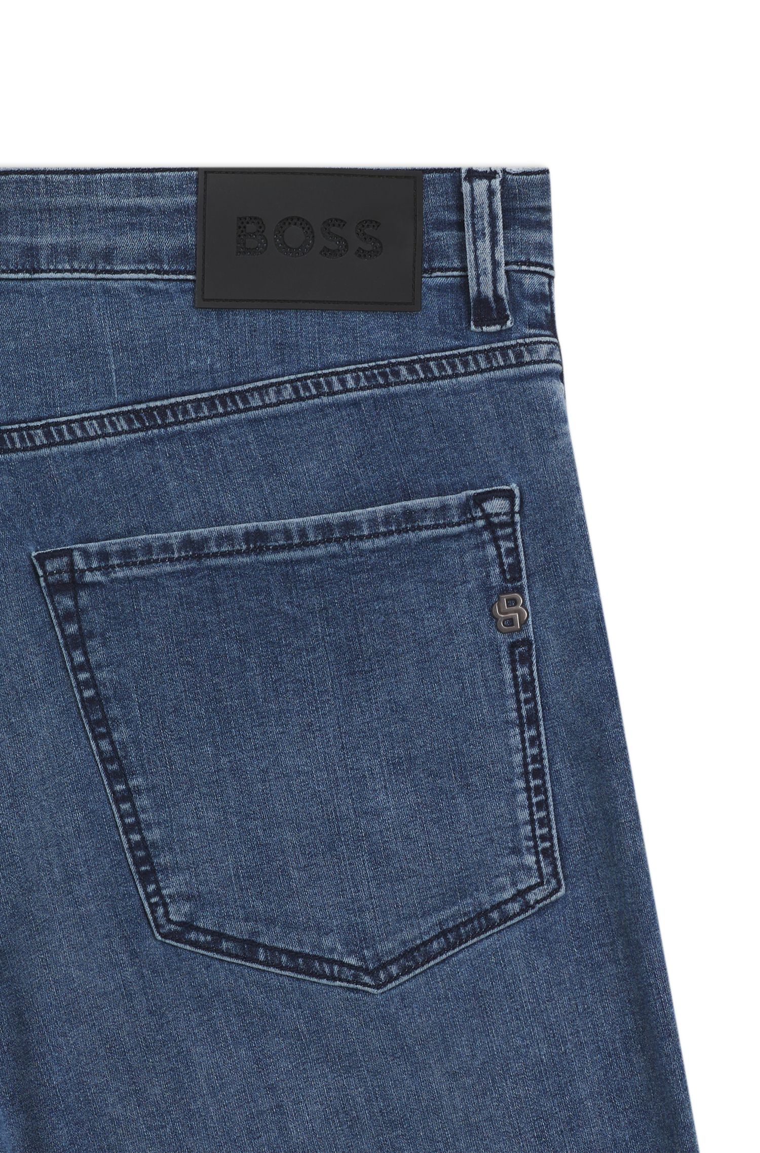 BOSS - Quần jeans Maine dáng regular fit
