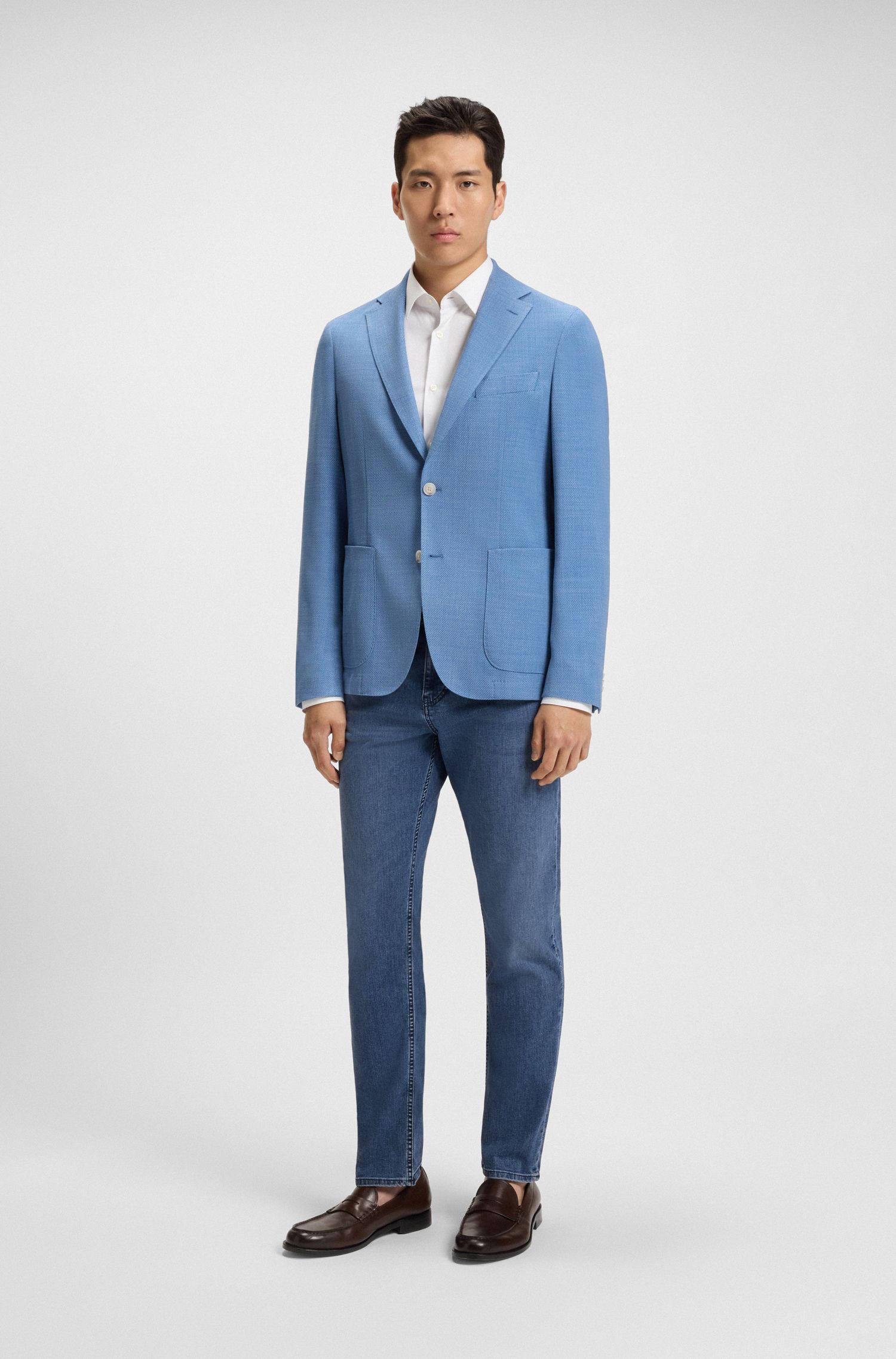 BOSS - Quần jeans Maine dáng regular fit