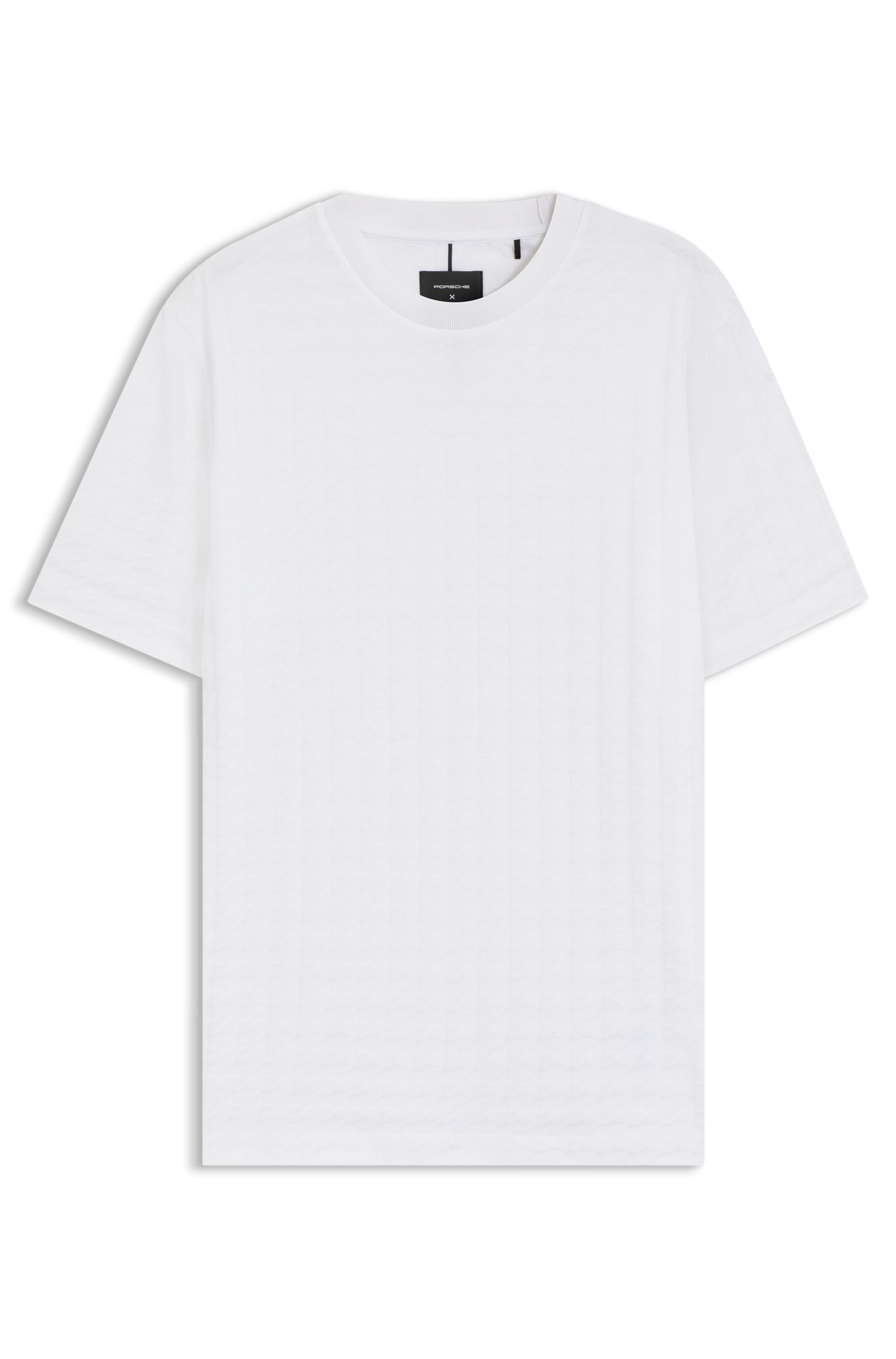 BOSS - Áo thun vải cotton mercerised Porsche x BOSS họa tiết nanh sói