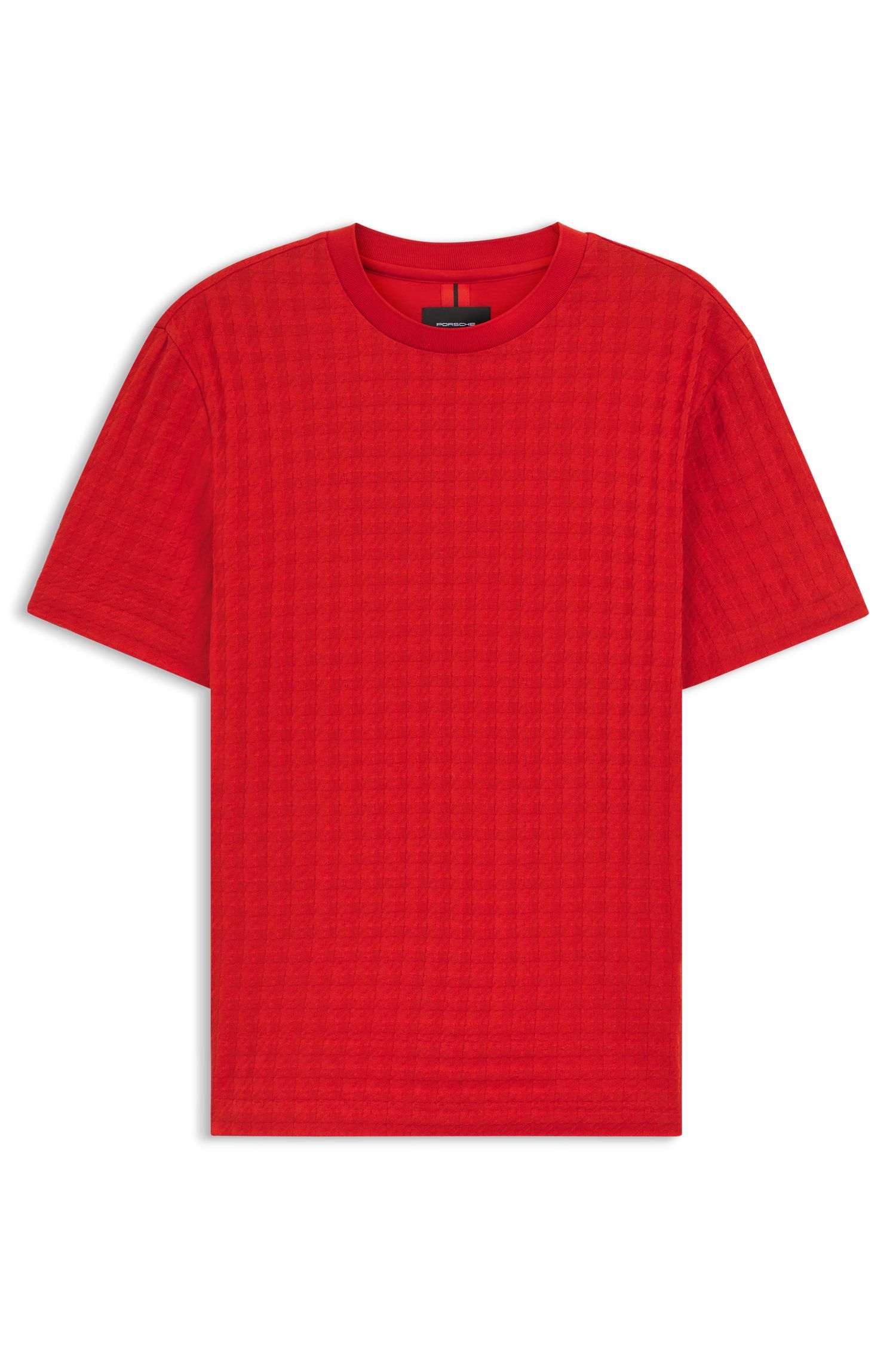 BOSS - Áo thun vải cotton mercerised Porsche x BOSS họa tiết nanh sói