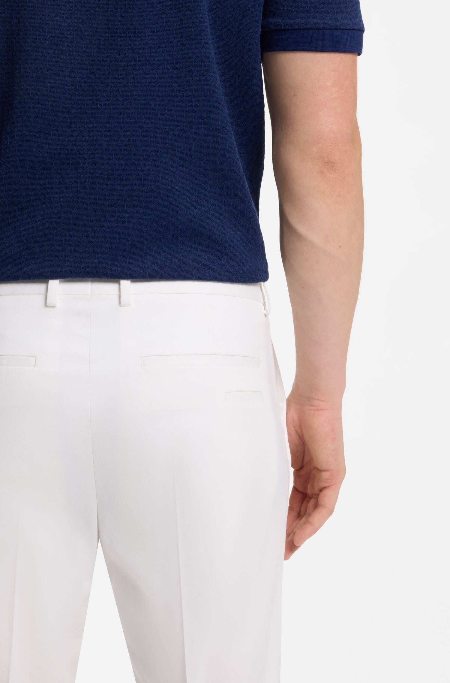 BOSS - Quần âu cotton pha lụa