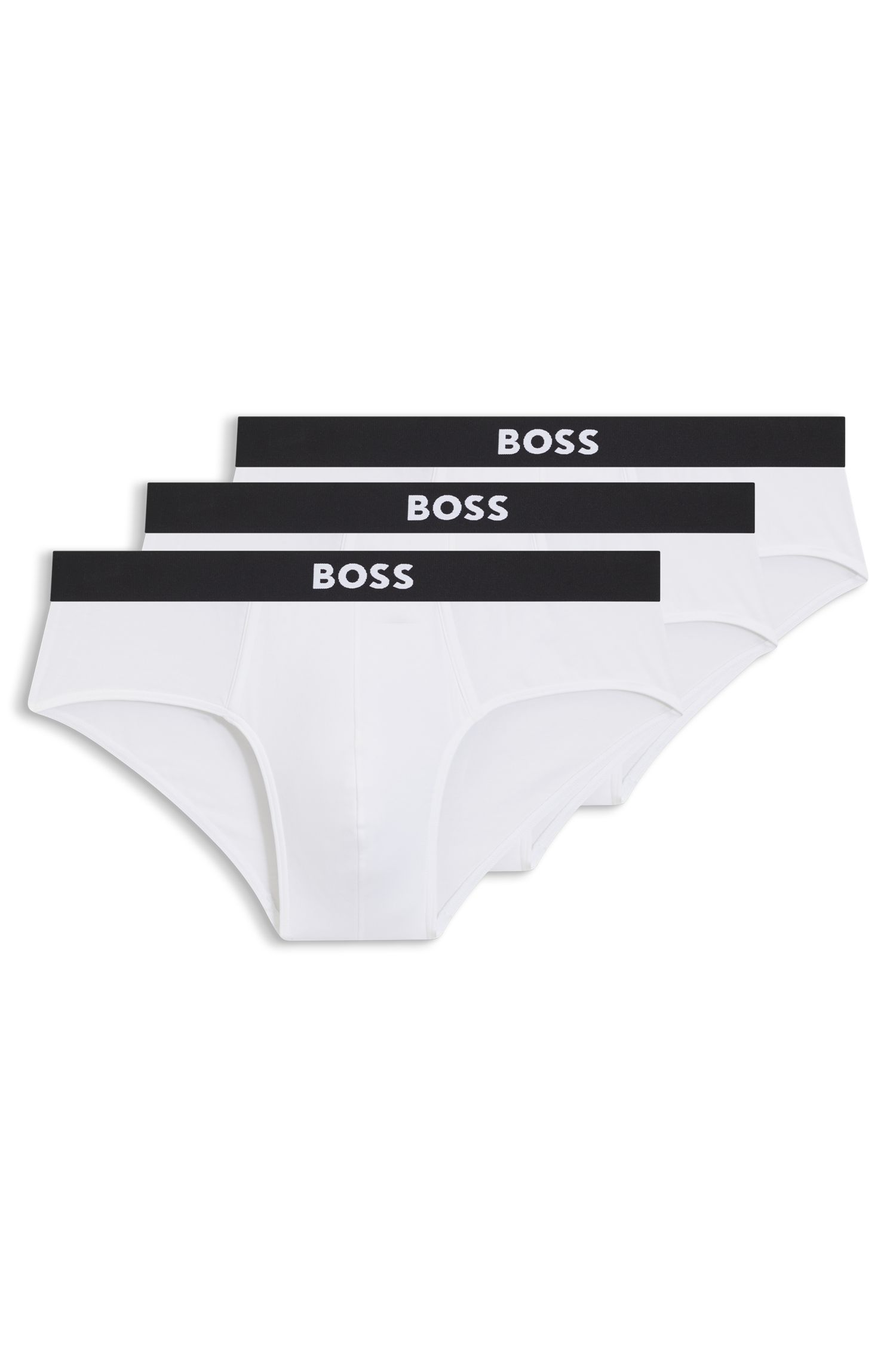 Bộ 3 quần lót dáng briefs co giãn cotton có logo