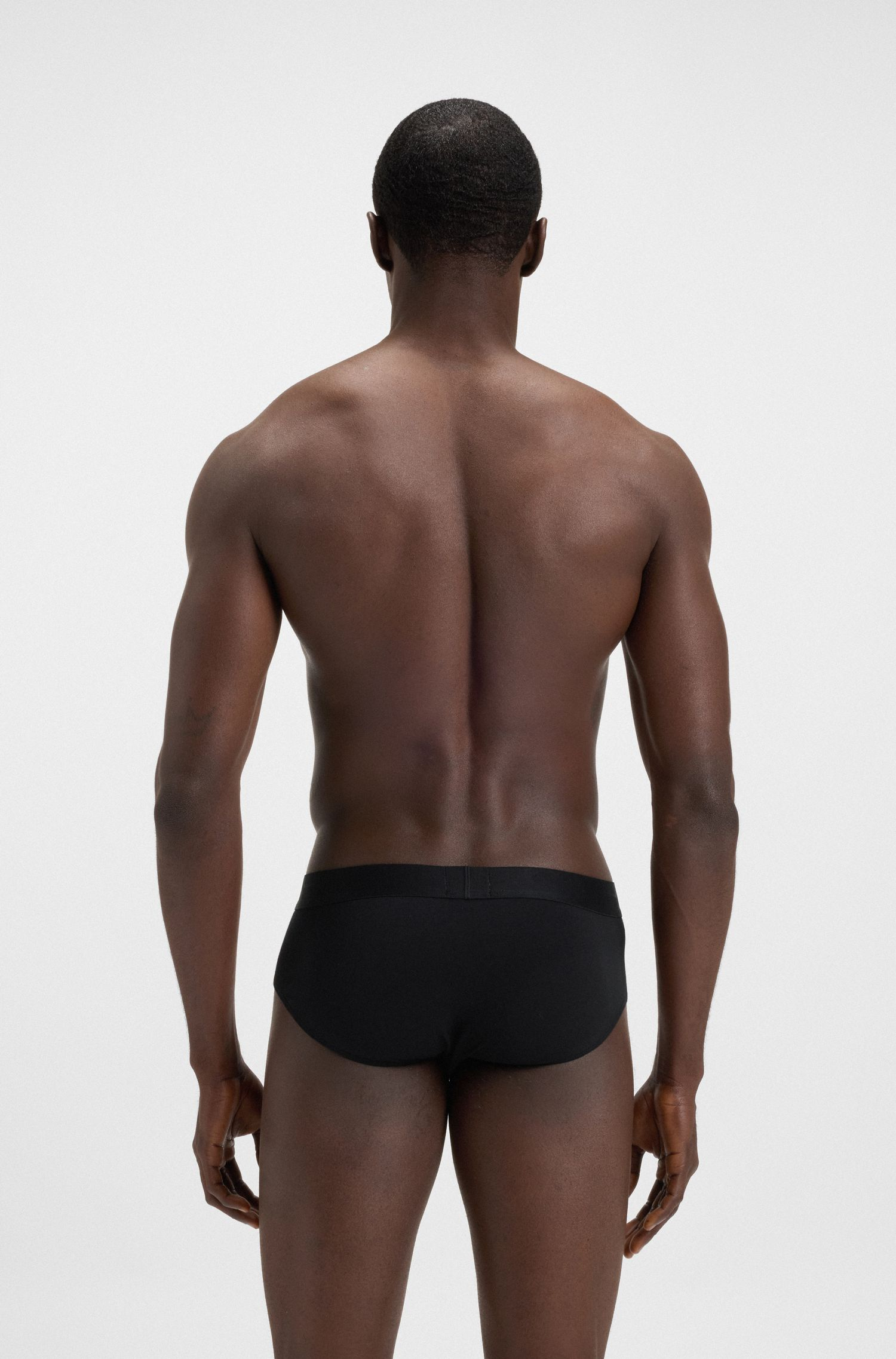 Bộ 3 quần lót dáng briefs co giãn cotton có logo