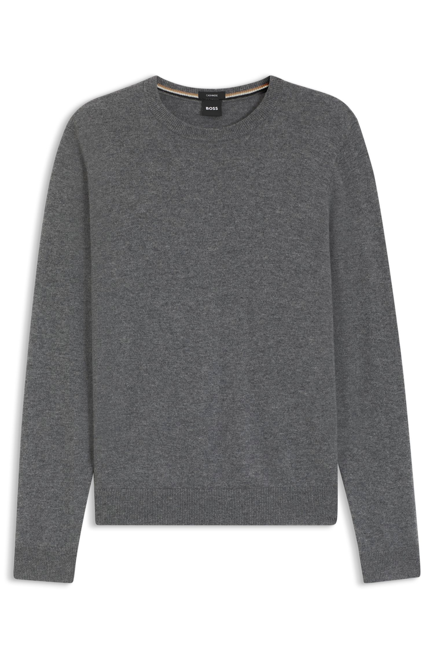BOSS - Áo len dáng regular fit cashmere nguyên chất